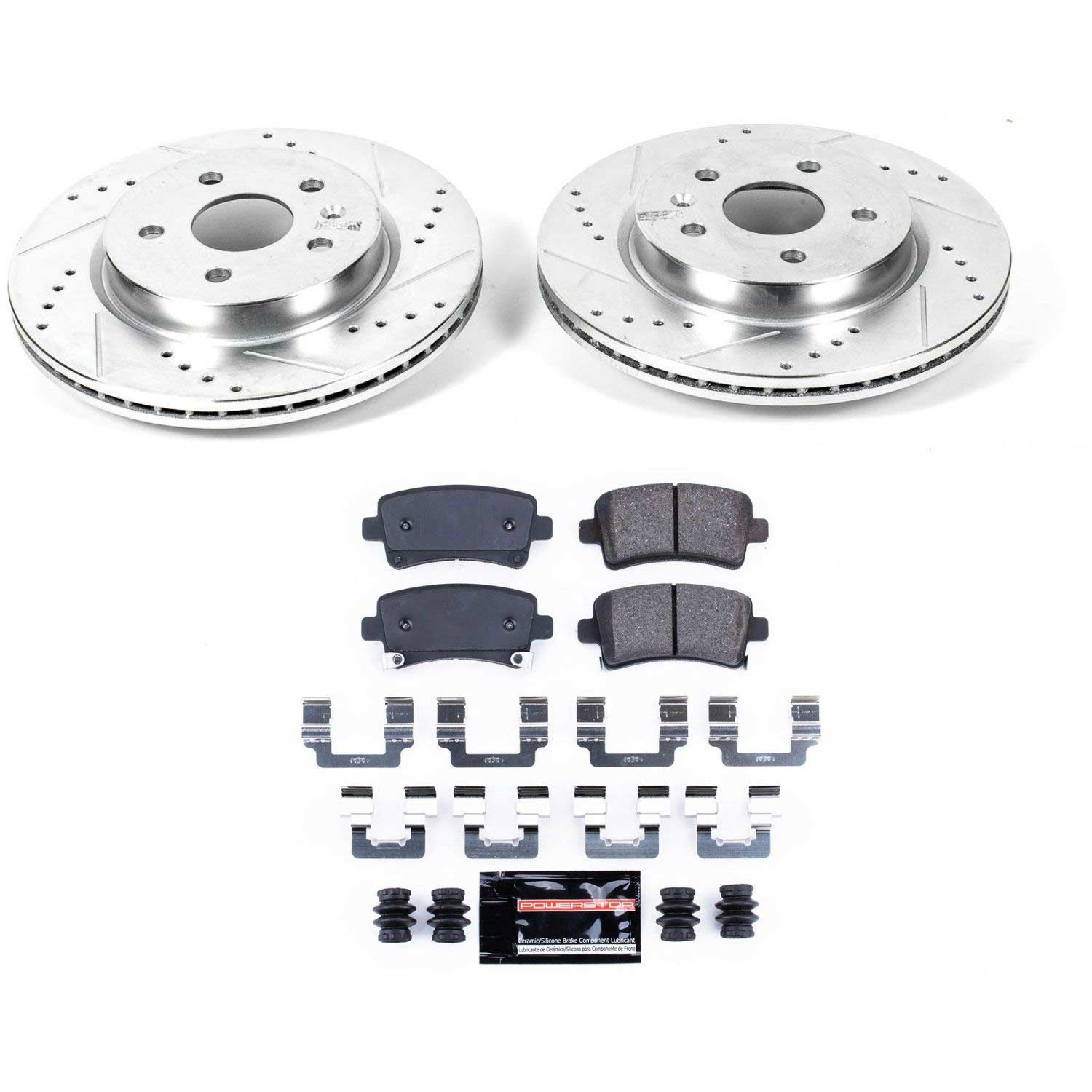 Power Stop - K5547 - Rear - Disc Brake Pad and Rotor Kit