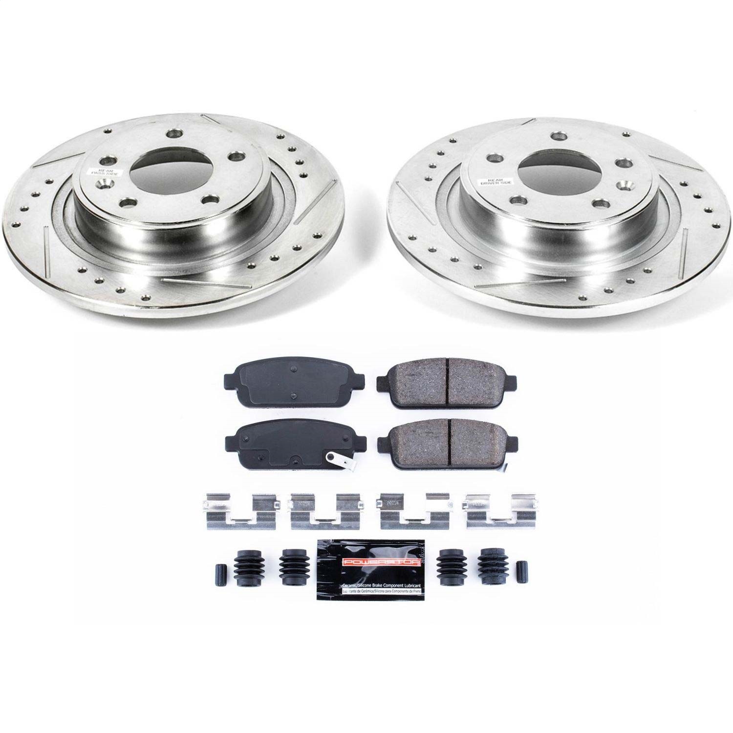Power Stop - K5552 - Rear - Disc Brake Pad and Rotor Kit