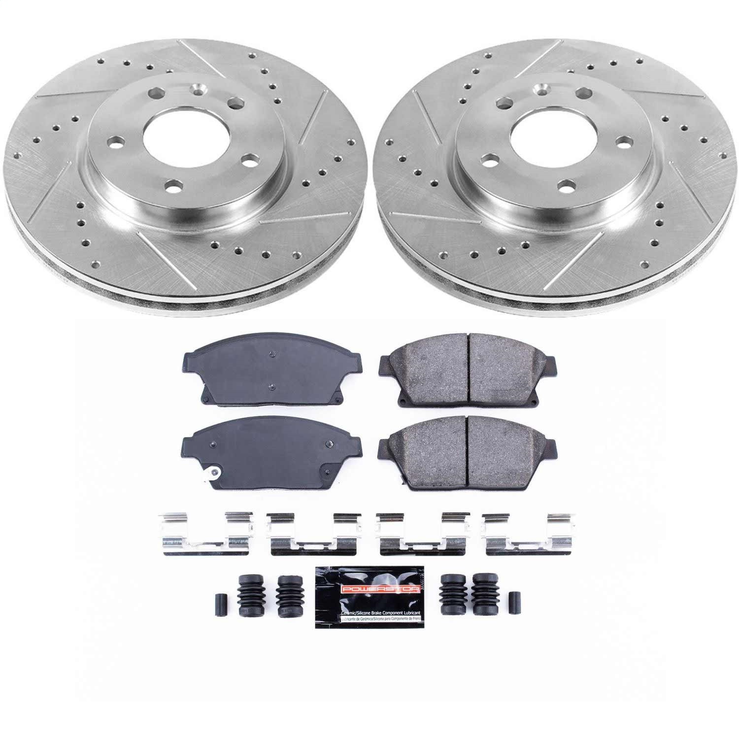 Power Stop - K5554 - Front - Disc Brake Pad and Rotor Kit