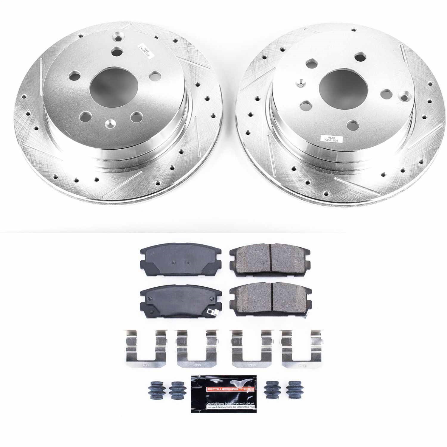 Power Stop - K5558 - Rear - Disc Brake Pad and Rotor Kit