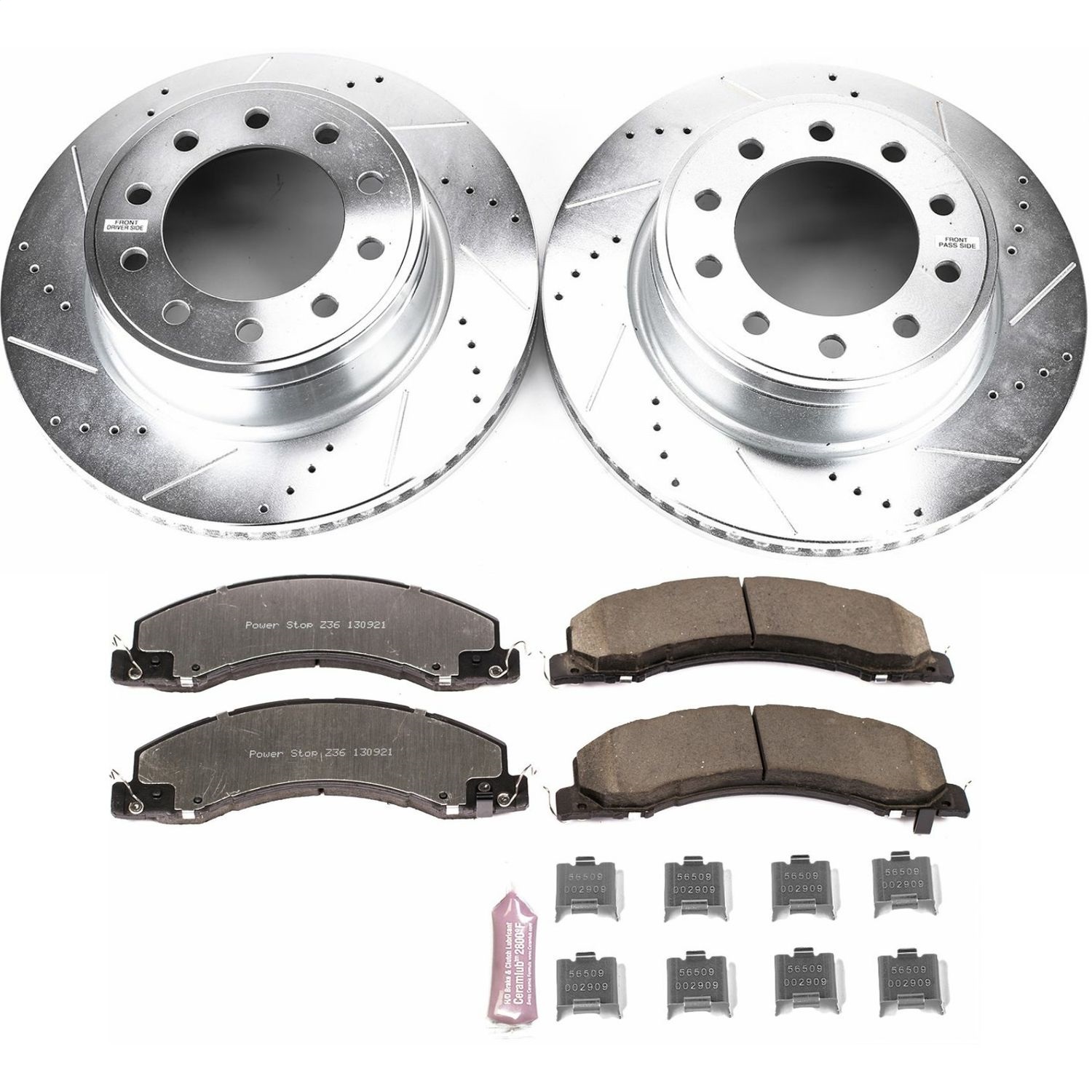 Power Stop - K5567-36 - Front - Disc Brake Pad and Rotor Kit