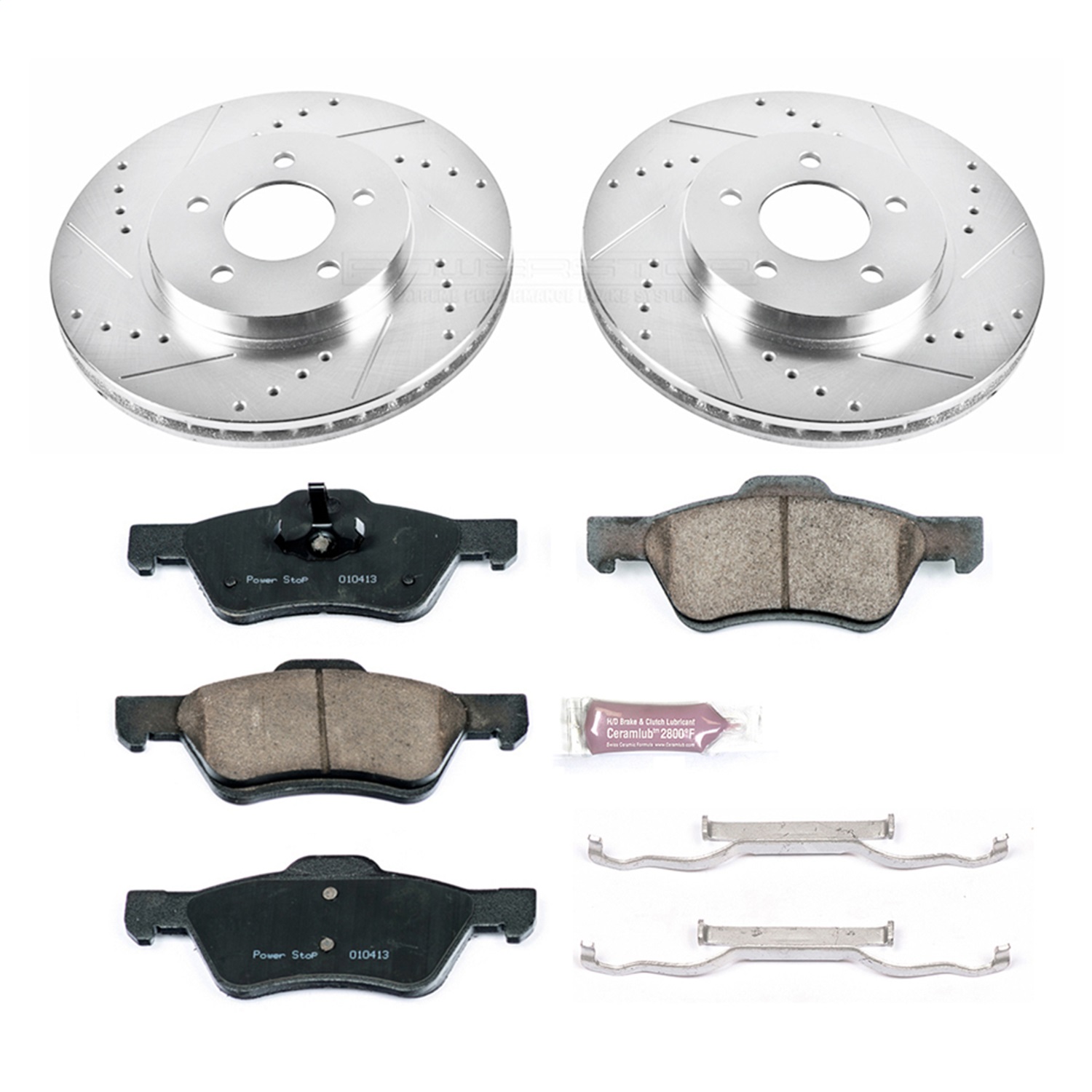 Power Stop - K5571 - Front - Disc Brake Pad and Rotor Kit