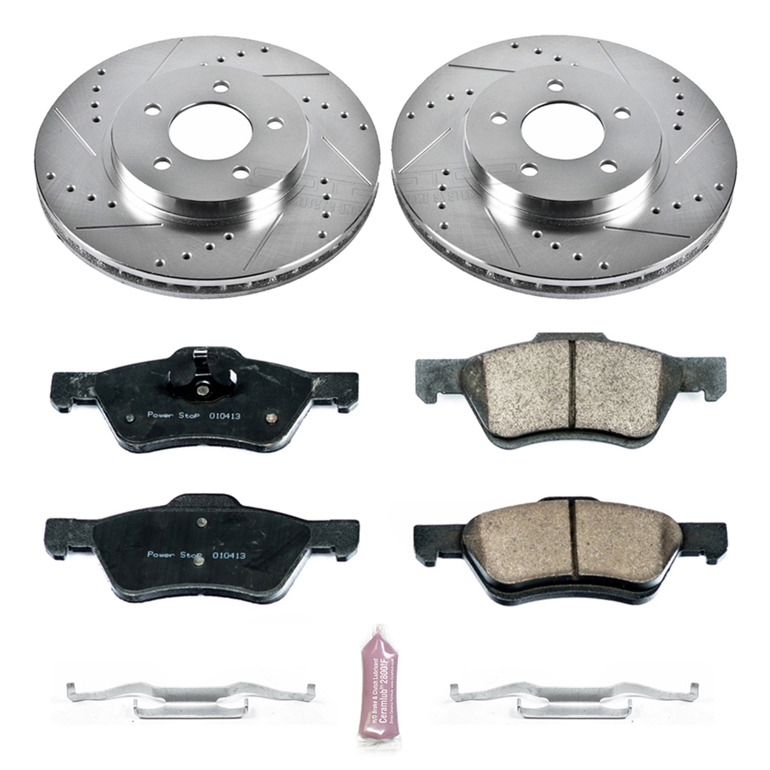 Power Stop - K5572 - Front - Disc Brake Pad and Rotor Kit