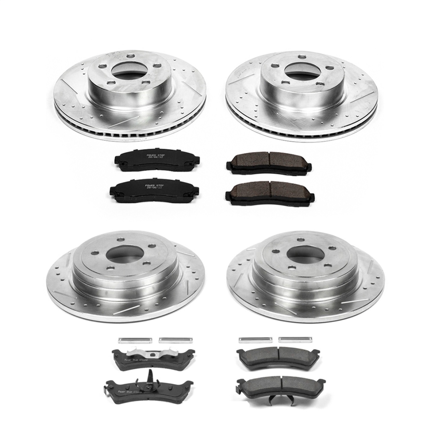 Power Stop - K5595 - Front and Rear - Disc Brake Pad and Rotor Kit