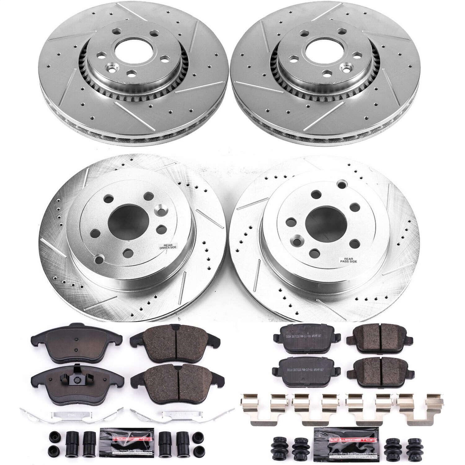 Power Stop - K5616 - Front and Rear - Disc Brake Pad and Rotor Kit