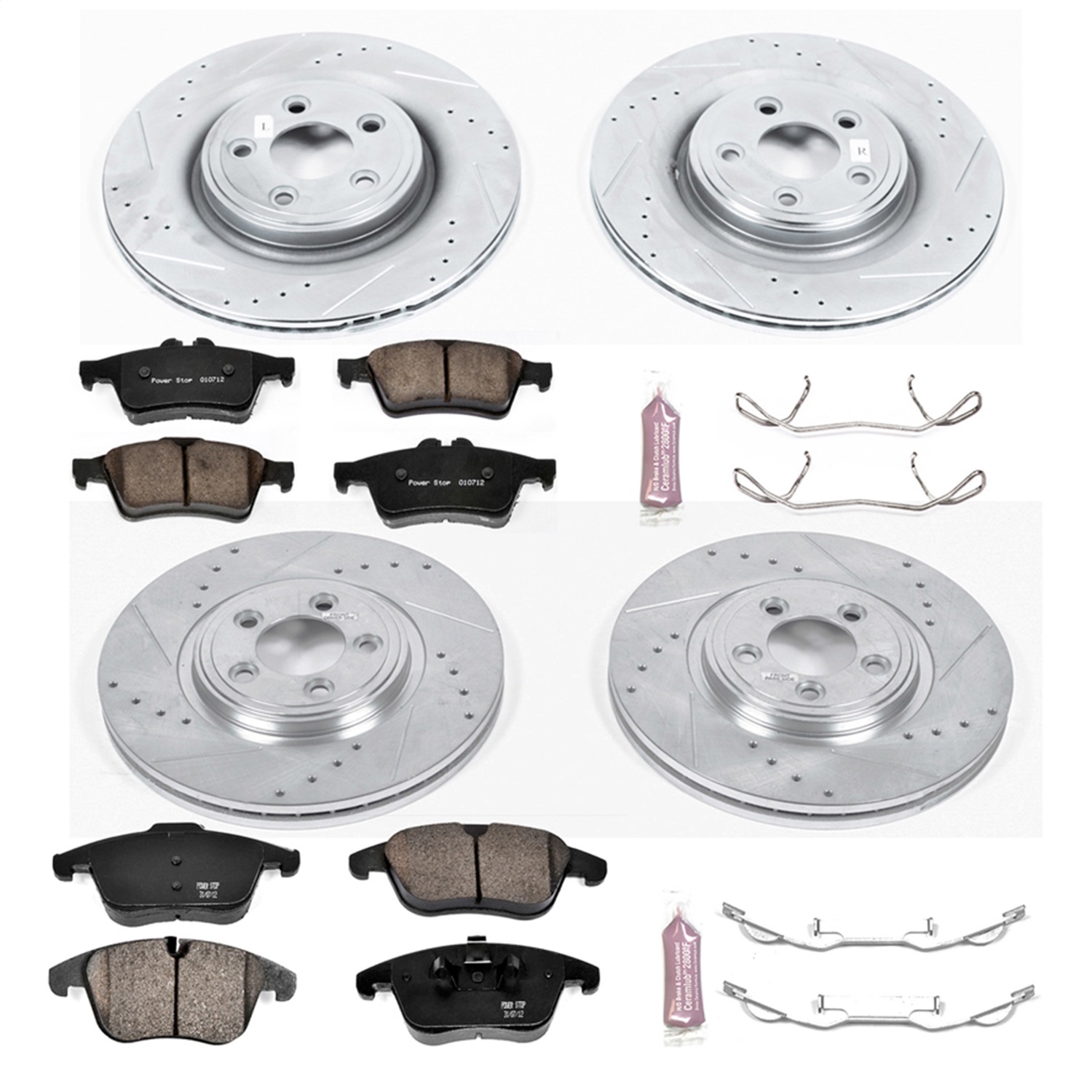 Power Stop - K5637 - Front and Rear - Disc Brake Pad and Rotor Kit