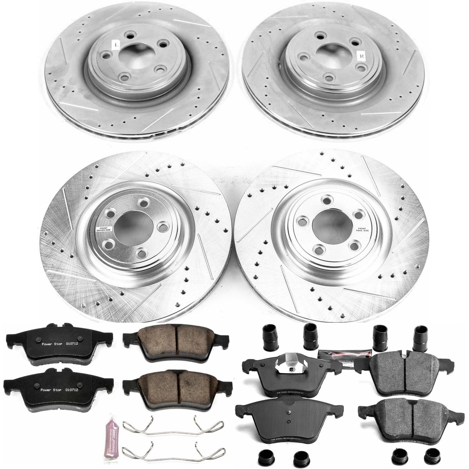 Power Stop - K5639 - Front and Rear - Disc Brake Pad and Rotor Kit