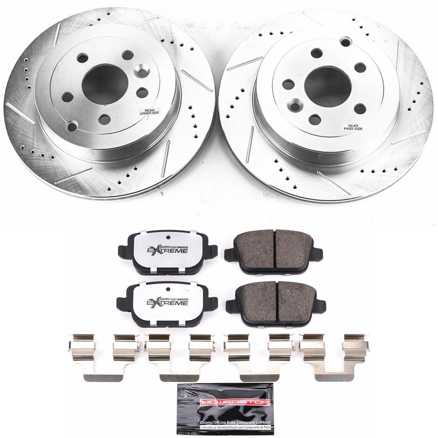 Power Stop - K5653-36 - Rear - Disc Brake Pad and Rotor Kit