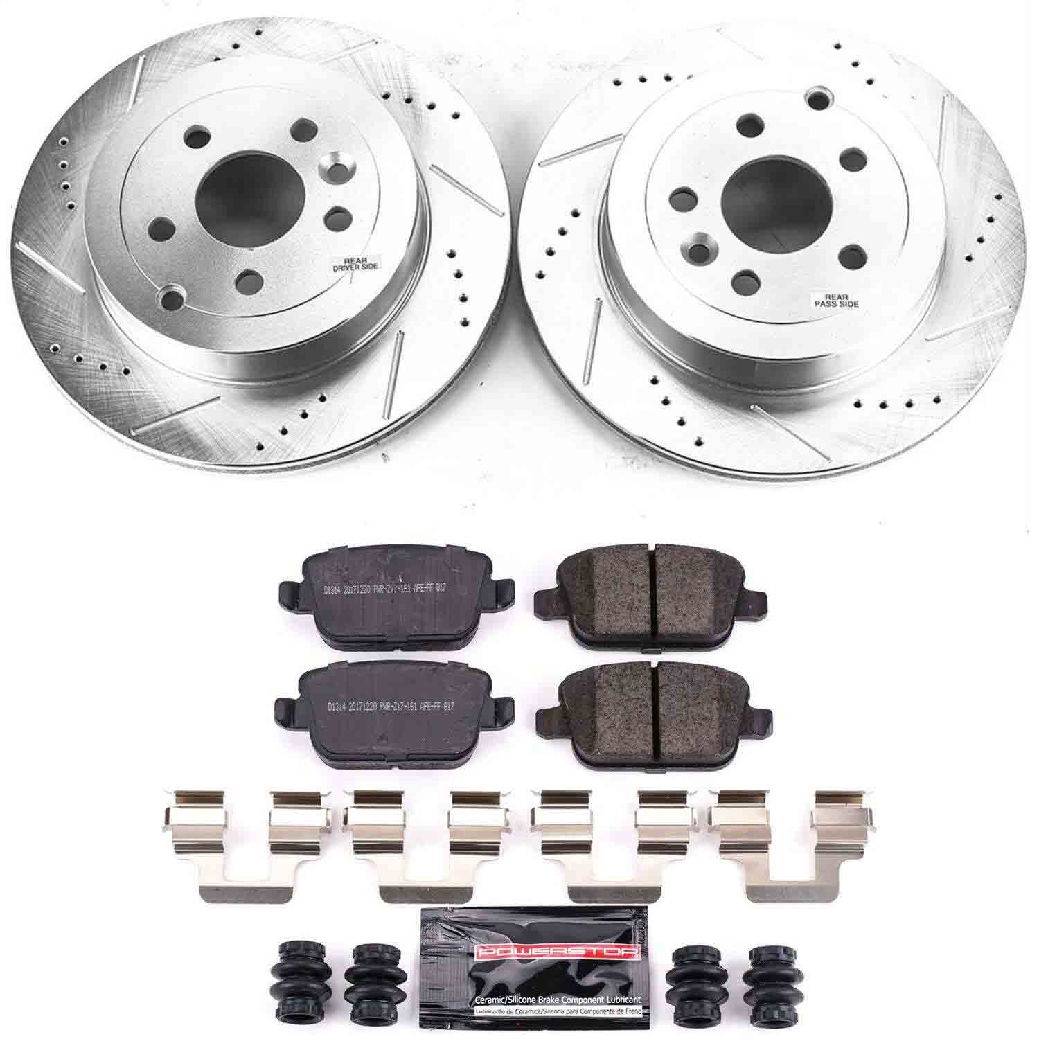 Power Stop - K5653 - Rear - Disc Brake Pad and Rotor Kit