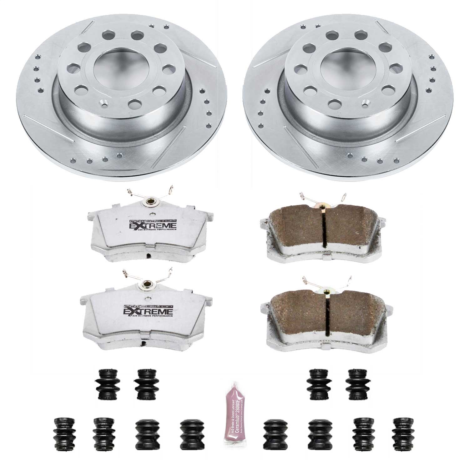 Power Stop - K5671-26 - Rear - Disc Brake Pad and Rotor Kit