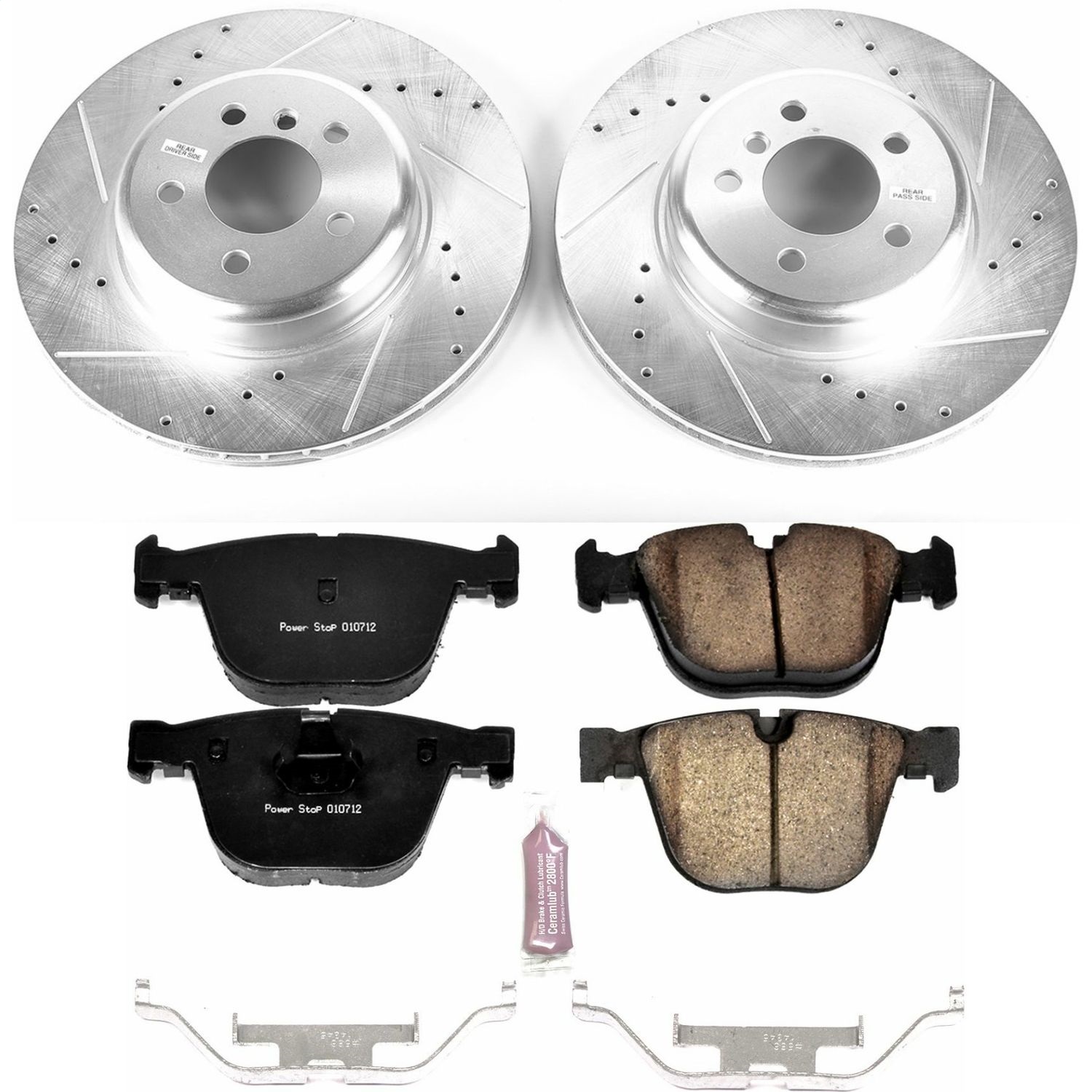Power Stop - K5694 - Rear - Disc Brake Pad and Rotor Kit
