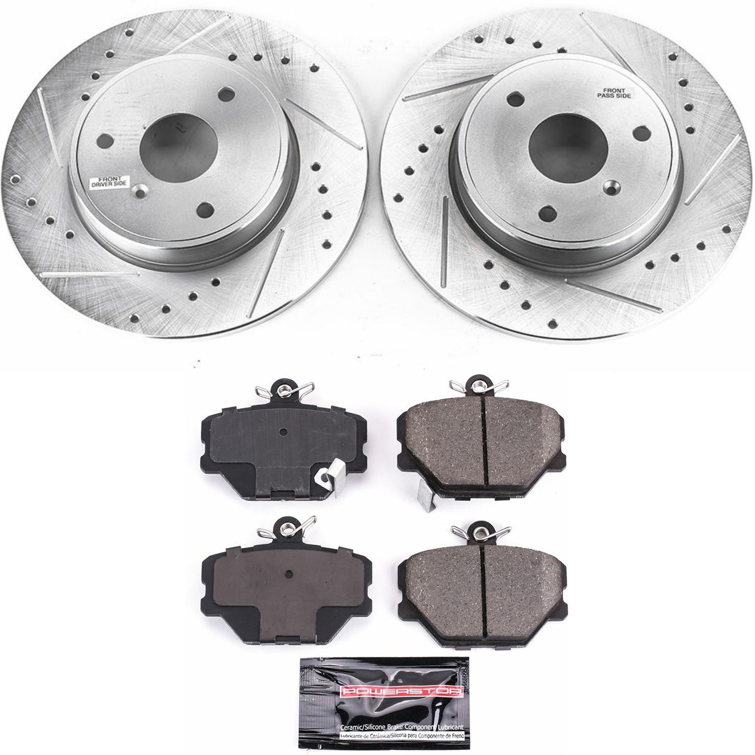 Power Stop - K5695 - Front - Disc Brake Pad and Rotor Kit