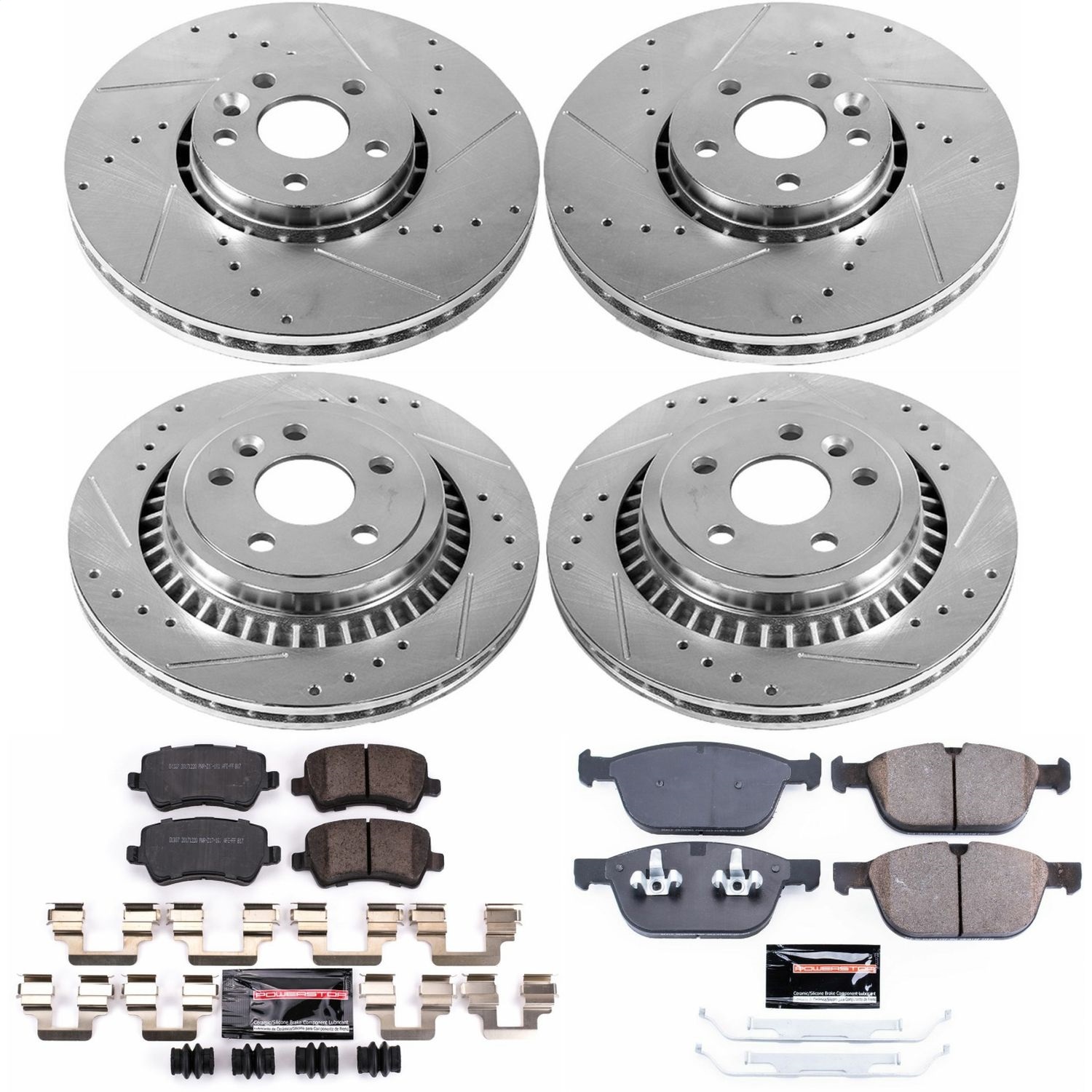 Power Stop - K5703 - Front and Rear - Disc Brake Pad and Rotor Kit