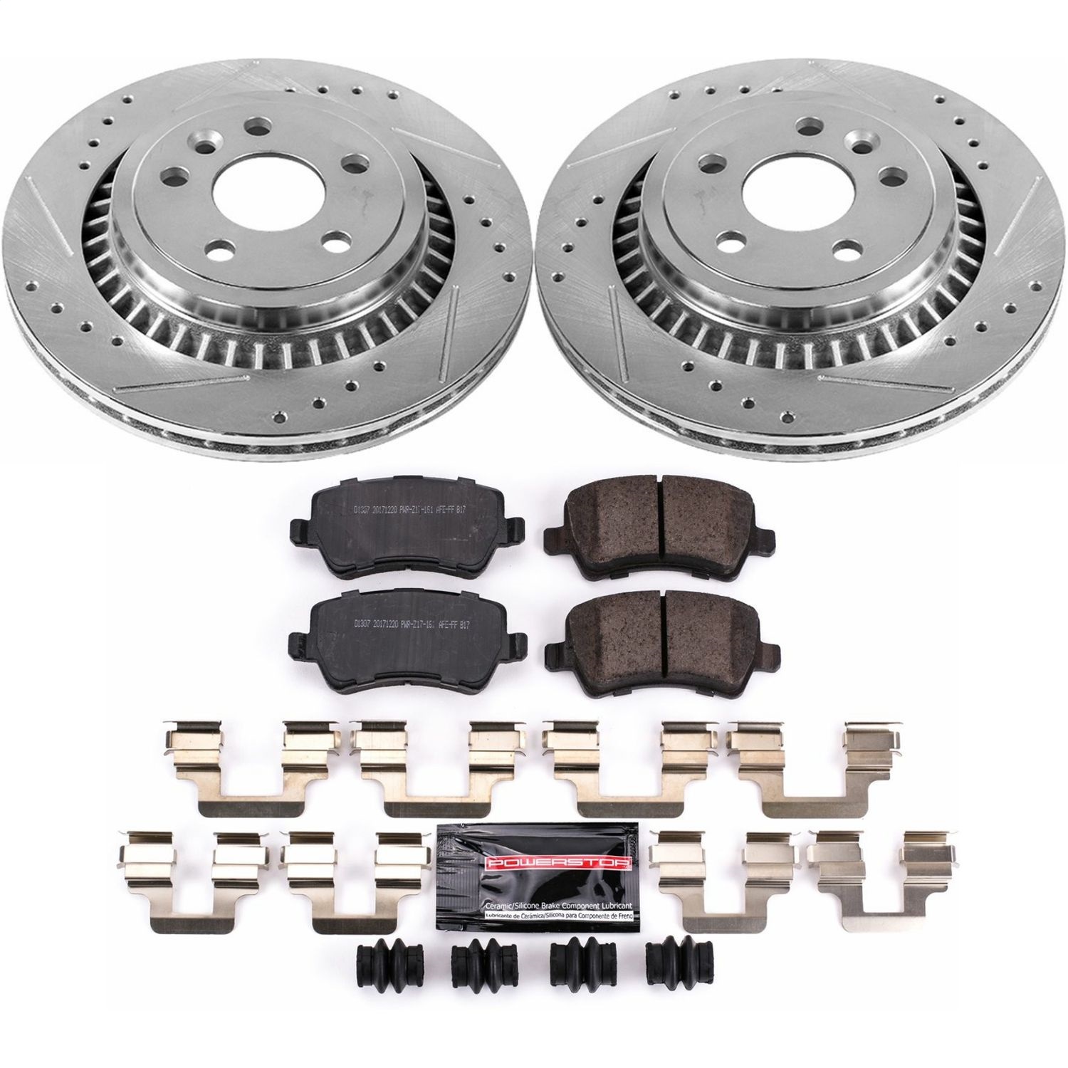 Power Stop - K5705 - Rear - Disc Brake Pad and Rotor Kit