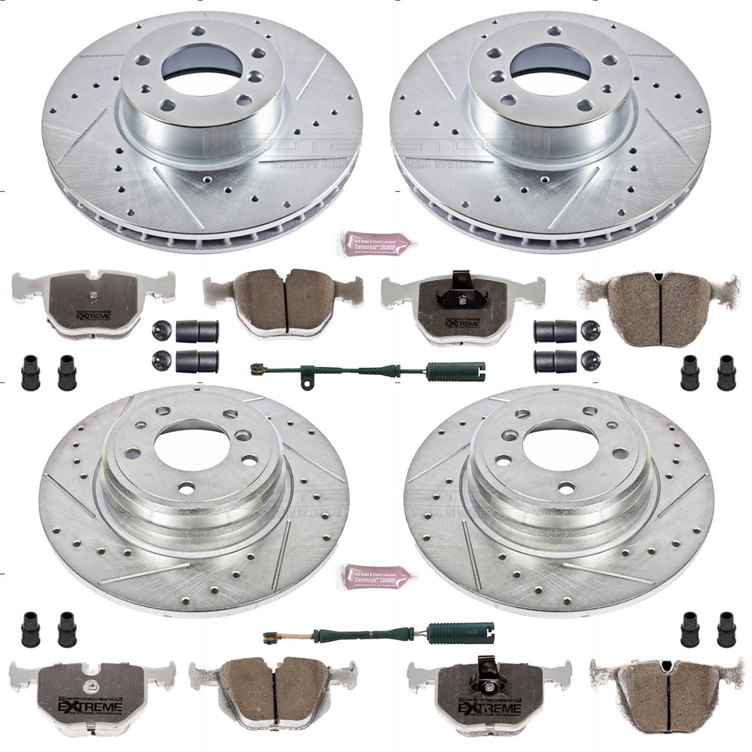Power Stop - K5710-26 - Front and Rear - Disc Brake Pad and Rotor Kit