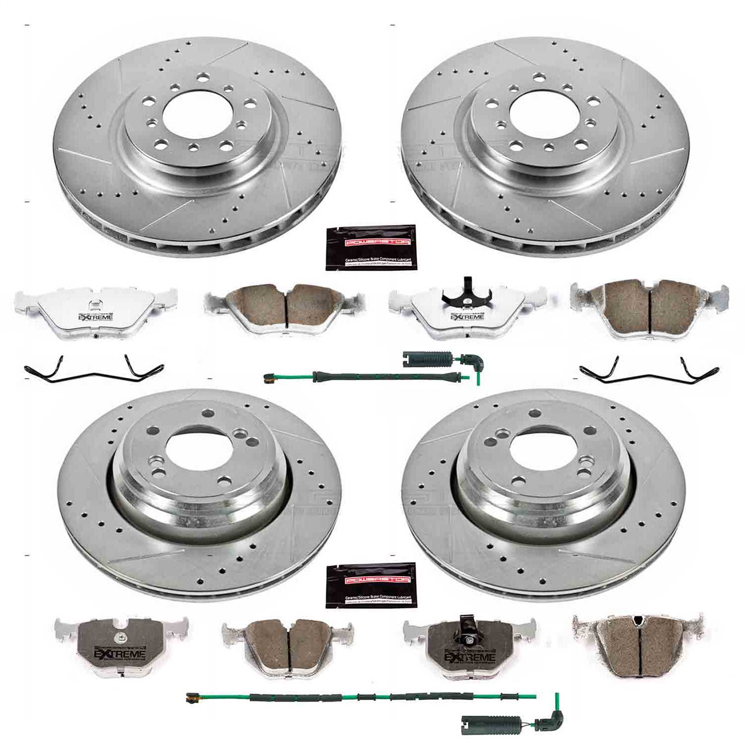 Power Stop - K5730-26 - Front and Rear - Disc Brake Pad and Rotor Kit