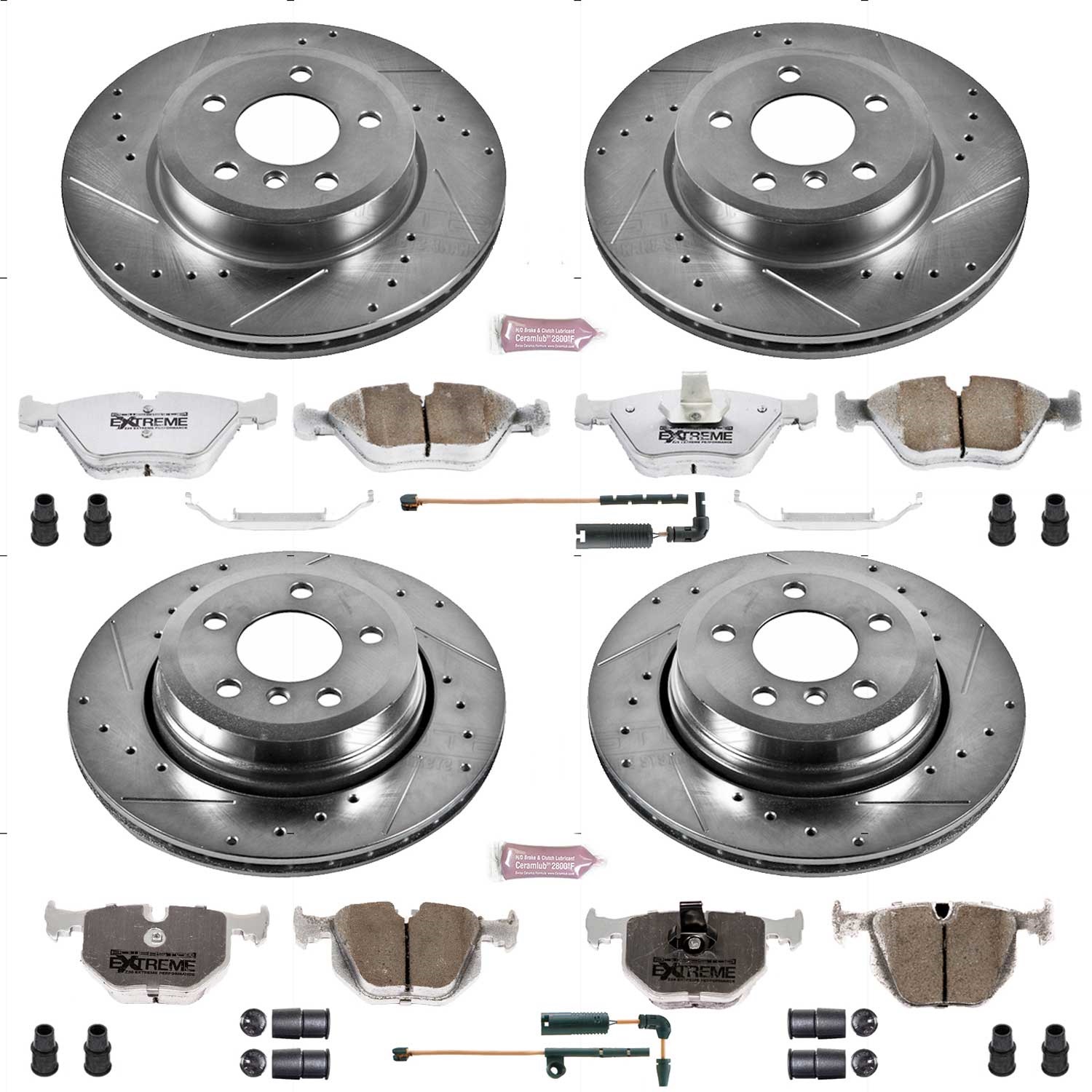 Power Stop - K5737-26 - Front and Rear - Disc Brake Pad and Rotor Kit