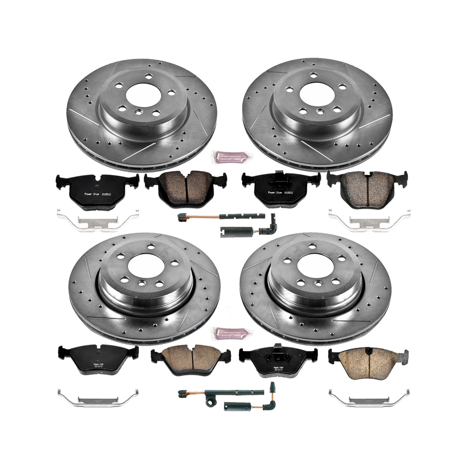 Power Stop - K5737 - Front and Rear - Disc Brake Pad and Rotor Kit