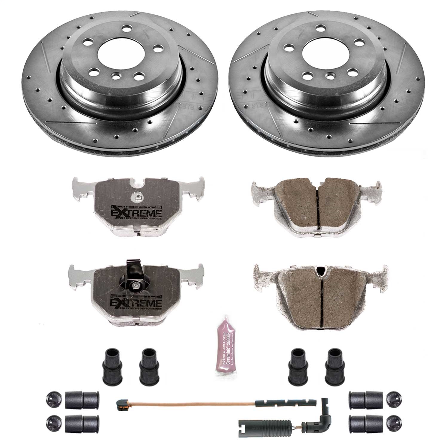 Power Stop - K5738-26 - Rear - Disc Brake Pad and Rotor Kit