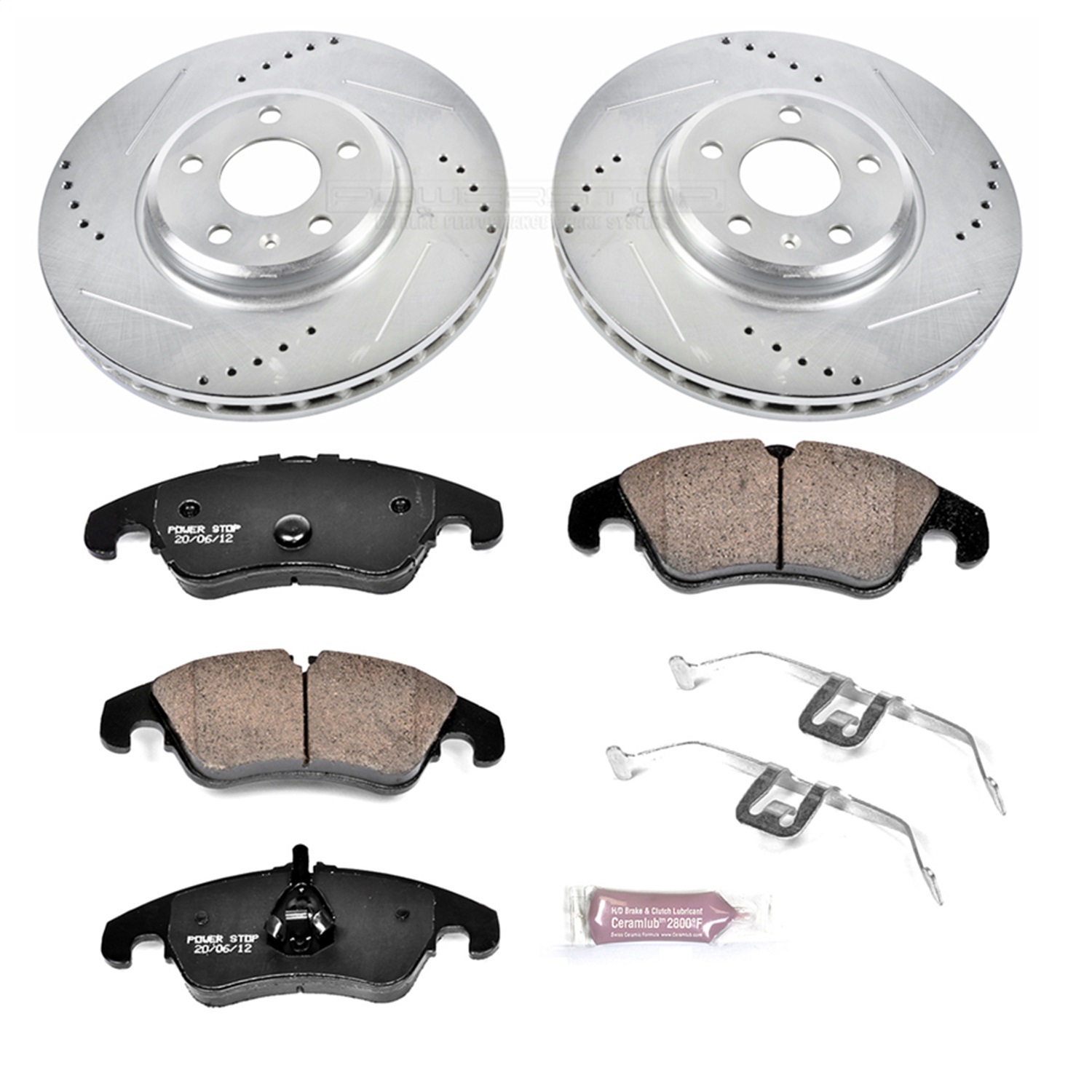Power Stop - K5752 - Front - Disc Brake Pad and Rotor Kit