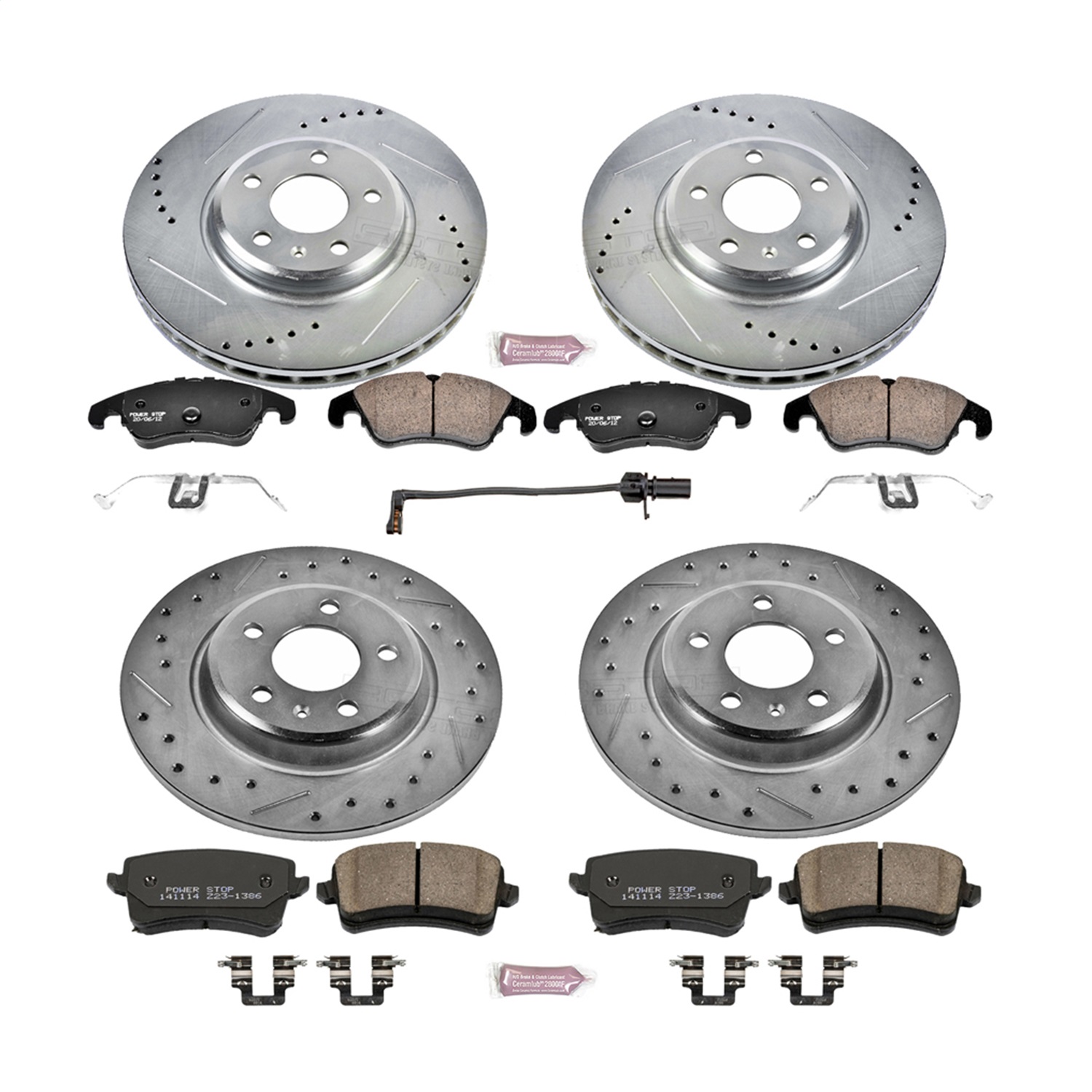 Power Stop - K5754 - Front and Rear - Disc Brake Pad and Rotor Kit