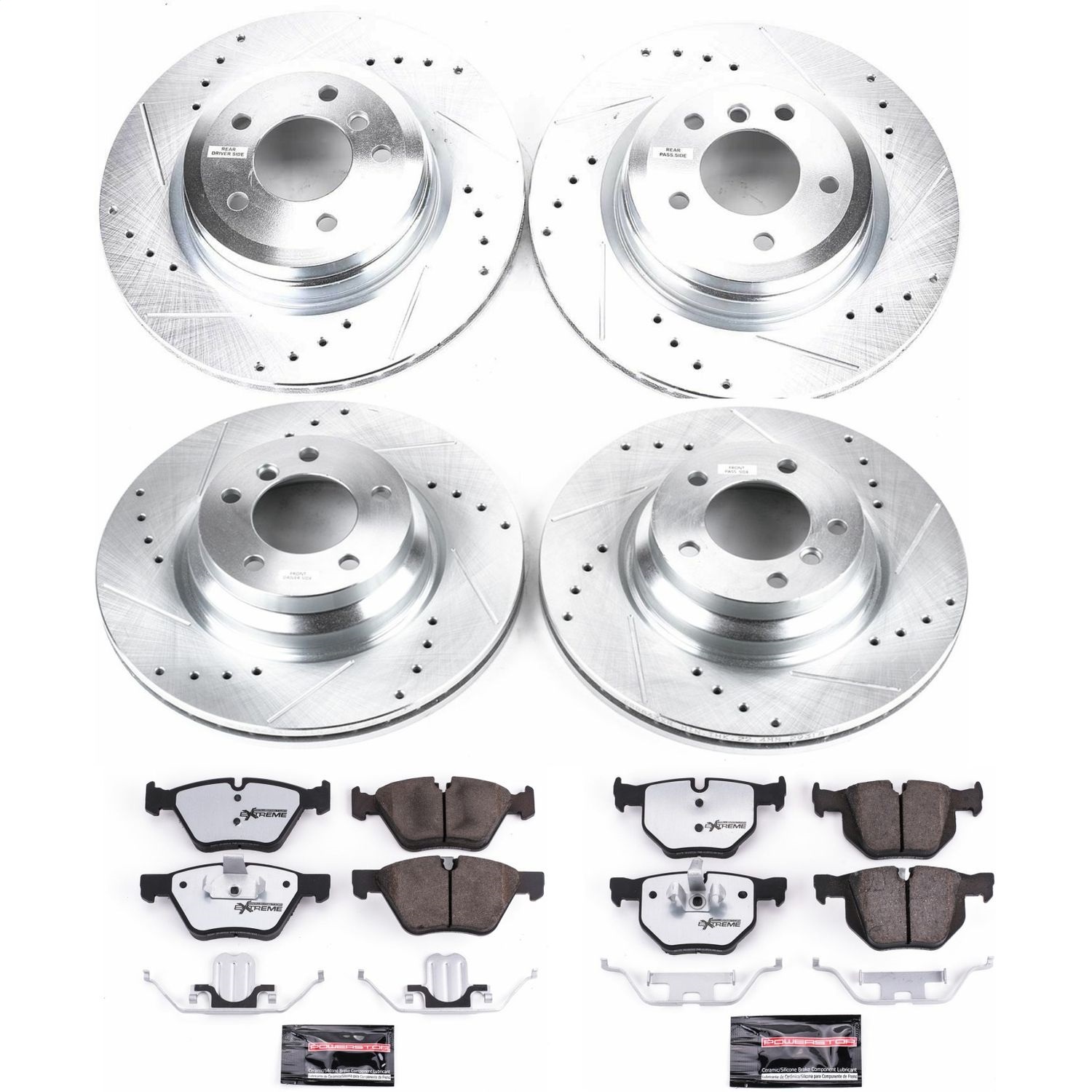Power Stop - K5768-26 - Front and Rear - Disc Brake Pad and Rotor Kit