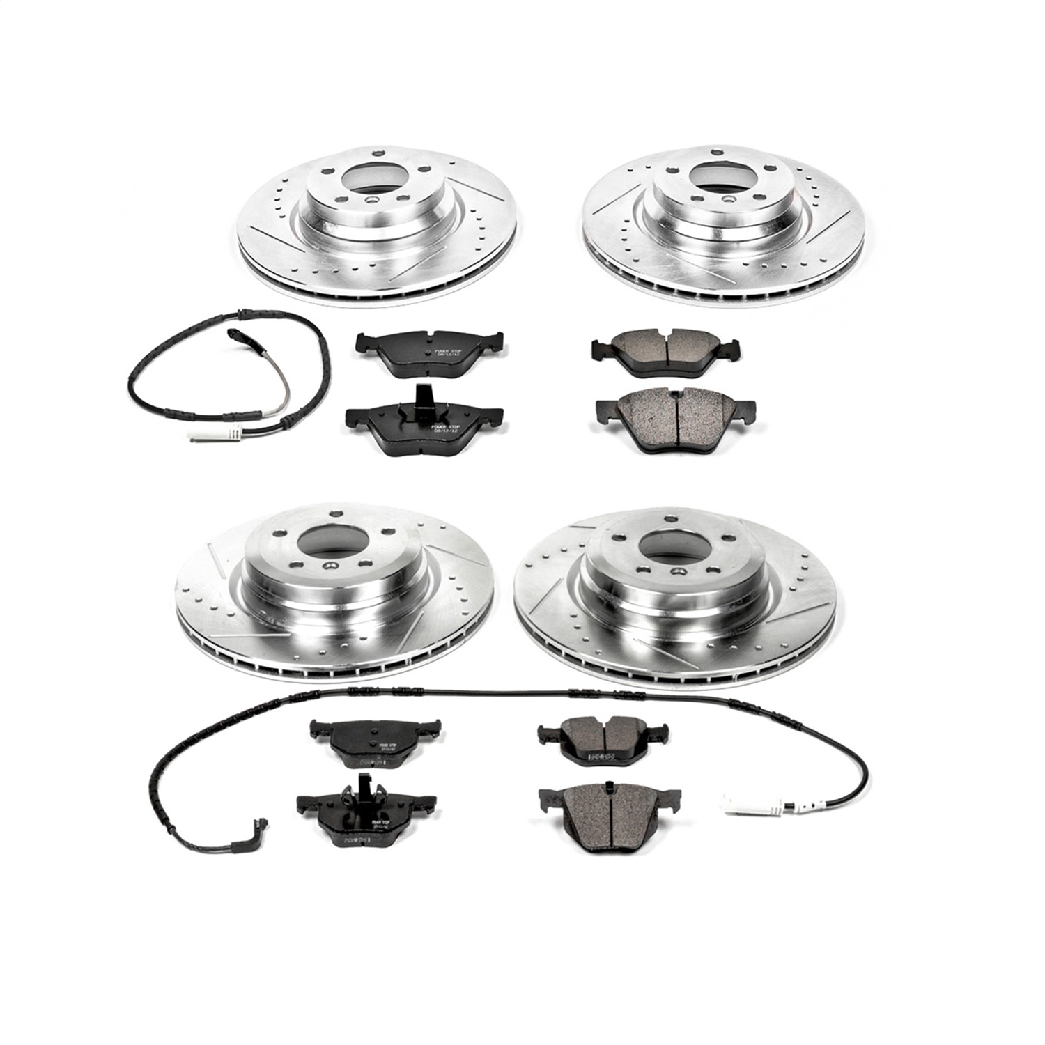 Power Stop - K5768 - Front and Rear - Disc Brake Pad and Rotor Kit