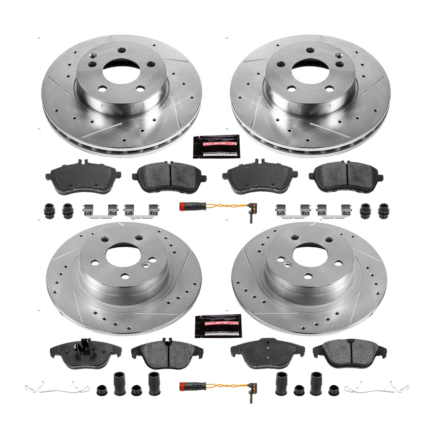 Power Stop - K5791 - Front and Rear - Disc Brake Pad and Rotor Kit