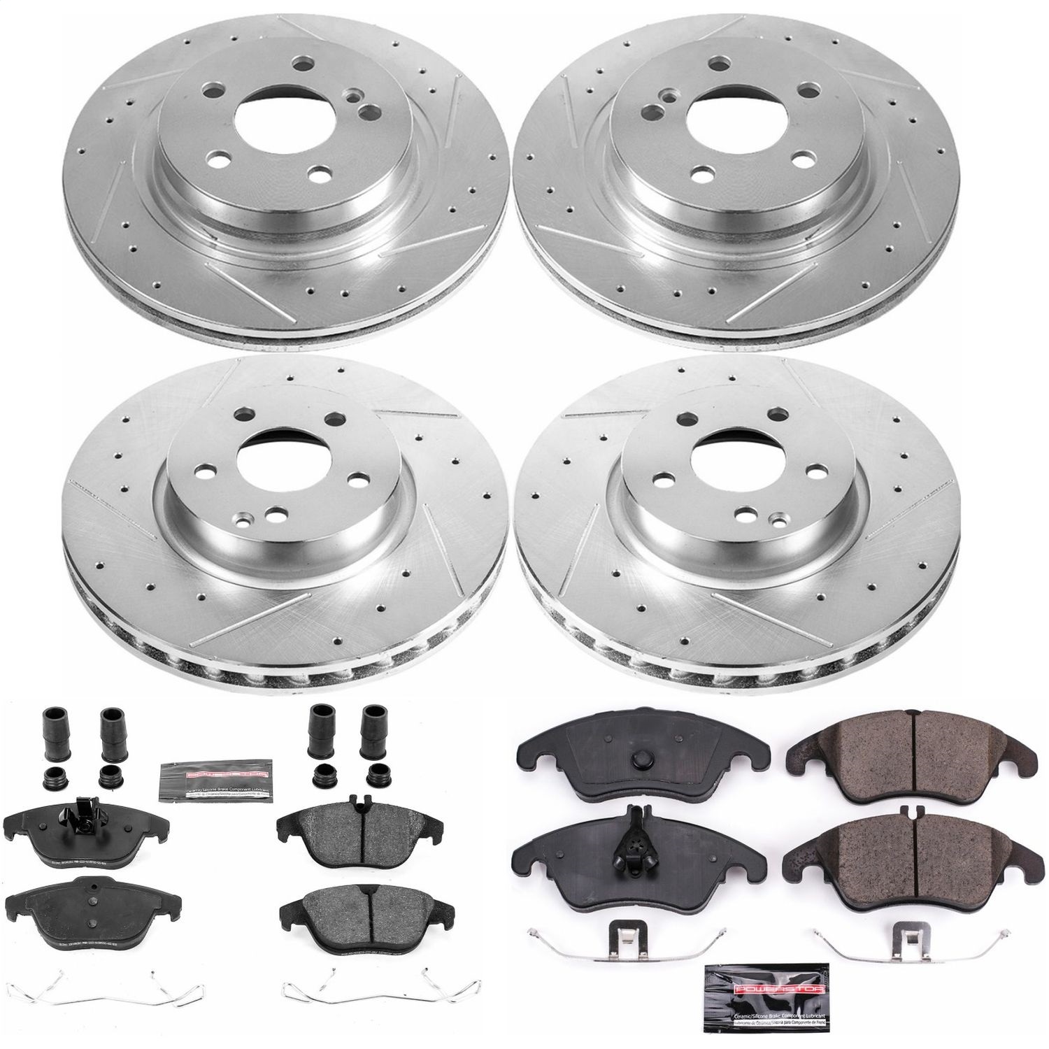 Power Stop - K5793 - Front and Rear - Disc Brake Pad and Rotor Kit