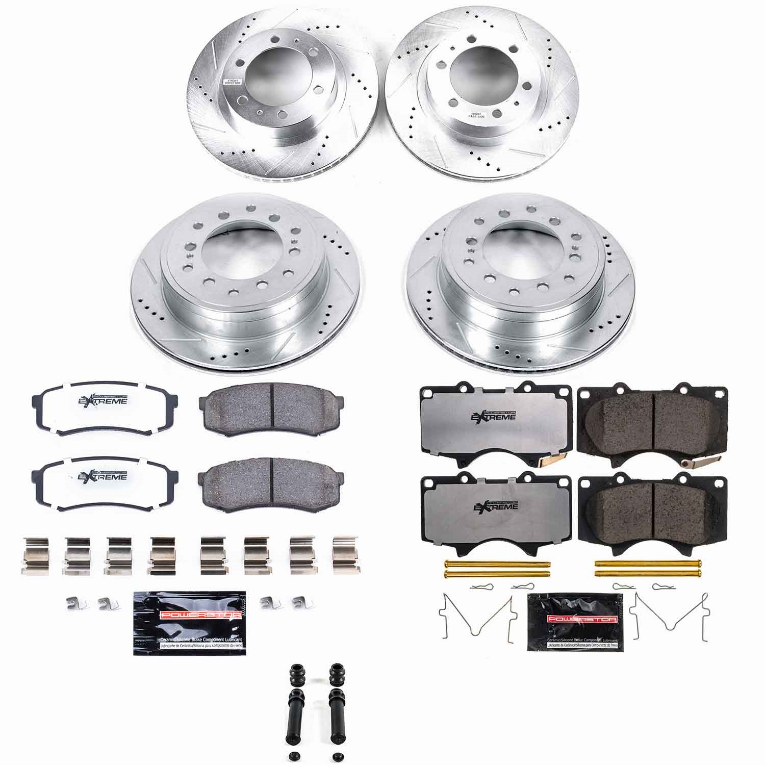 Power Stop - K5805-36 - Front and Rear - Disc Brake Pad and Rotor Kit