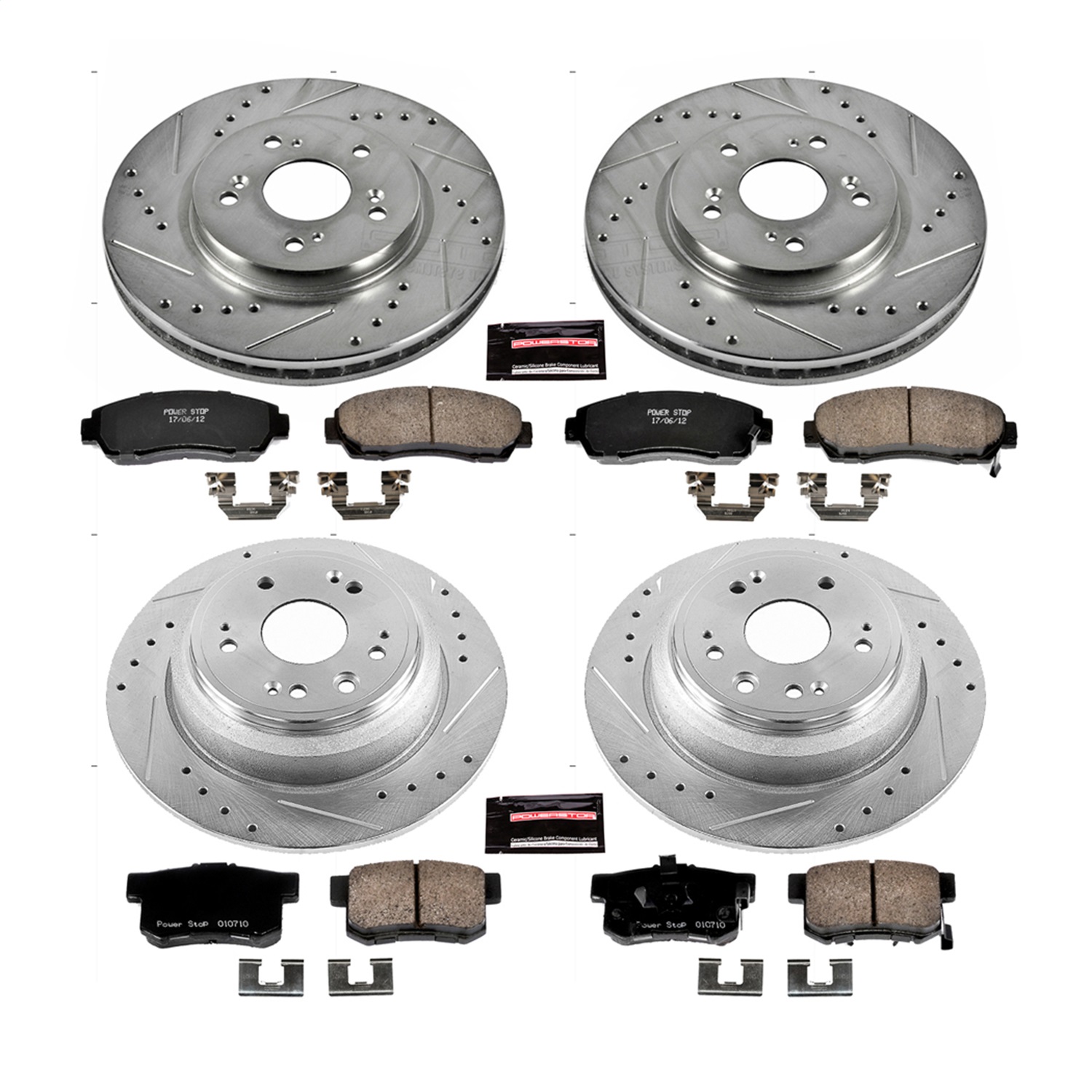 Power Stop - K5815 - Front and Rear - Disc Brake Pad and Rotor Kit