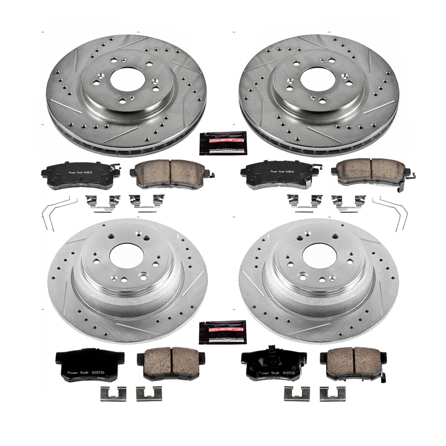 Power Stop - K5816 - Front and Rear - Disc Brake Pad and Rotor Kit