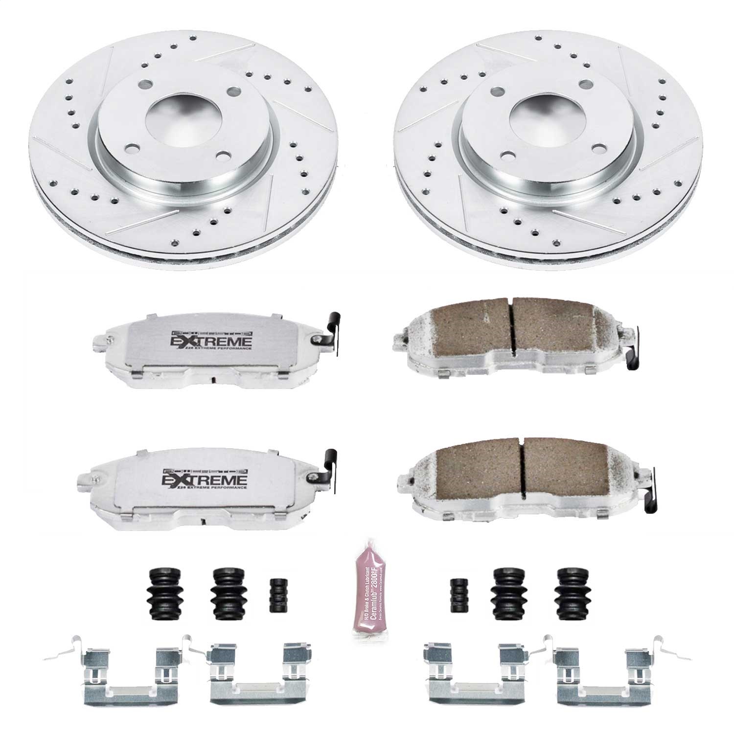 Power Stop - K5817-26 - Front - Disc Brake Pad and Rotor Kit