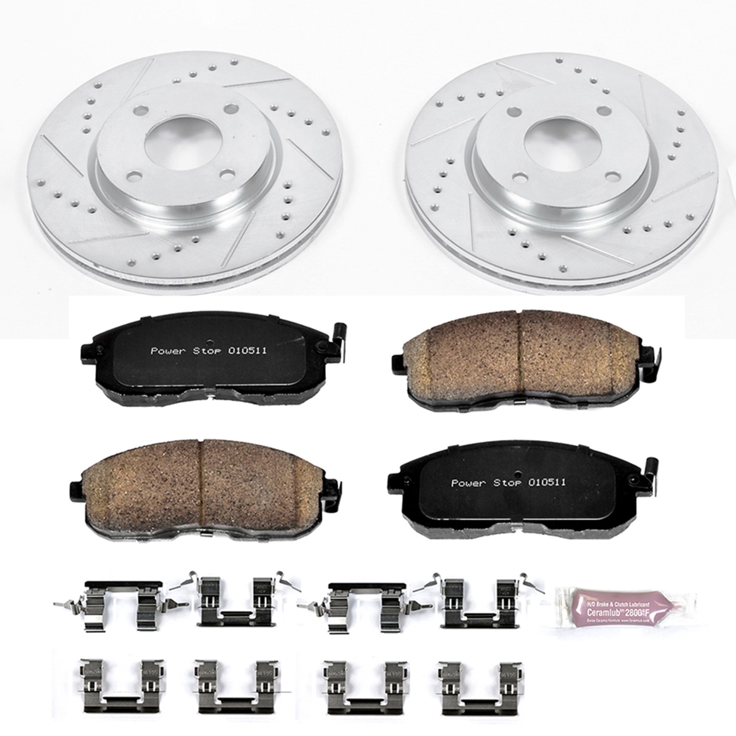 Power Stop - K5817 - Front - Disc Brake Pad and Rotor Kit