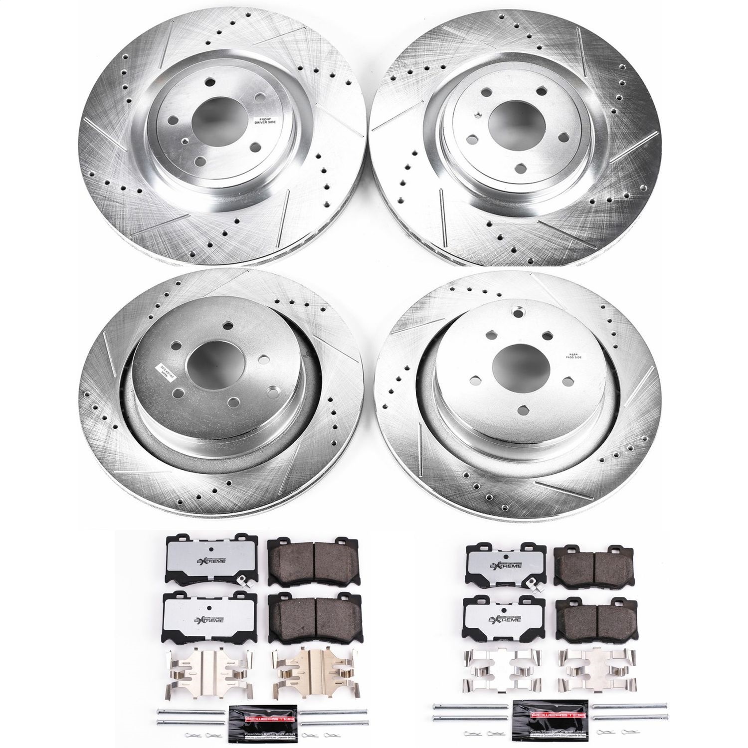 Power Stop - K5823-26 - Front and Rear - Disc Brake Pad and Rotor Kit