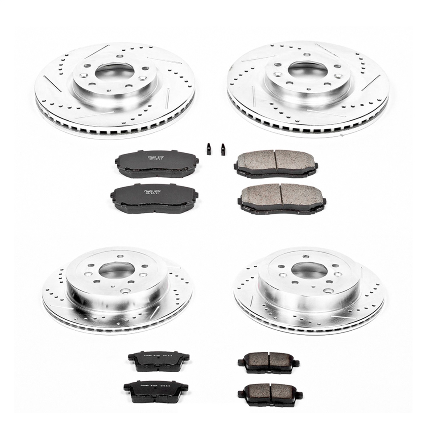 Power Stop - K5829 - Front and Rear - Disc Brake Pad and Rotor Kit