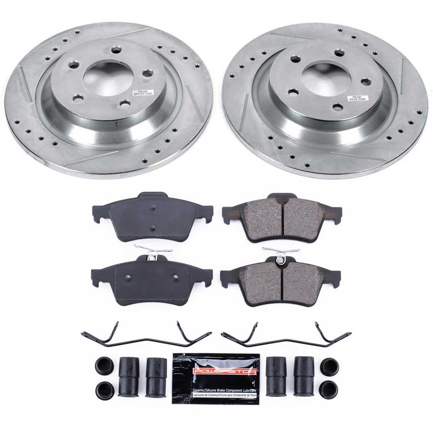 Power Stop - K5842 - Rear - Disc Brake Pad and Rotor Kit