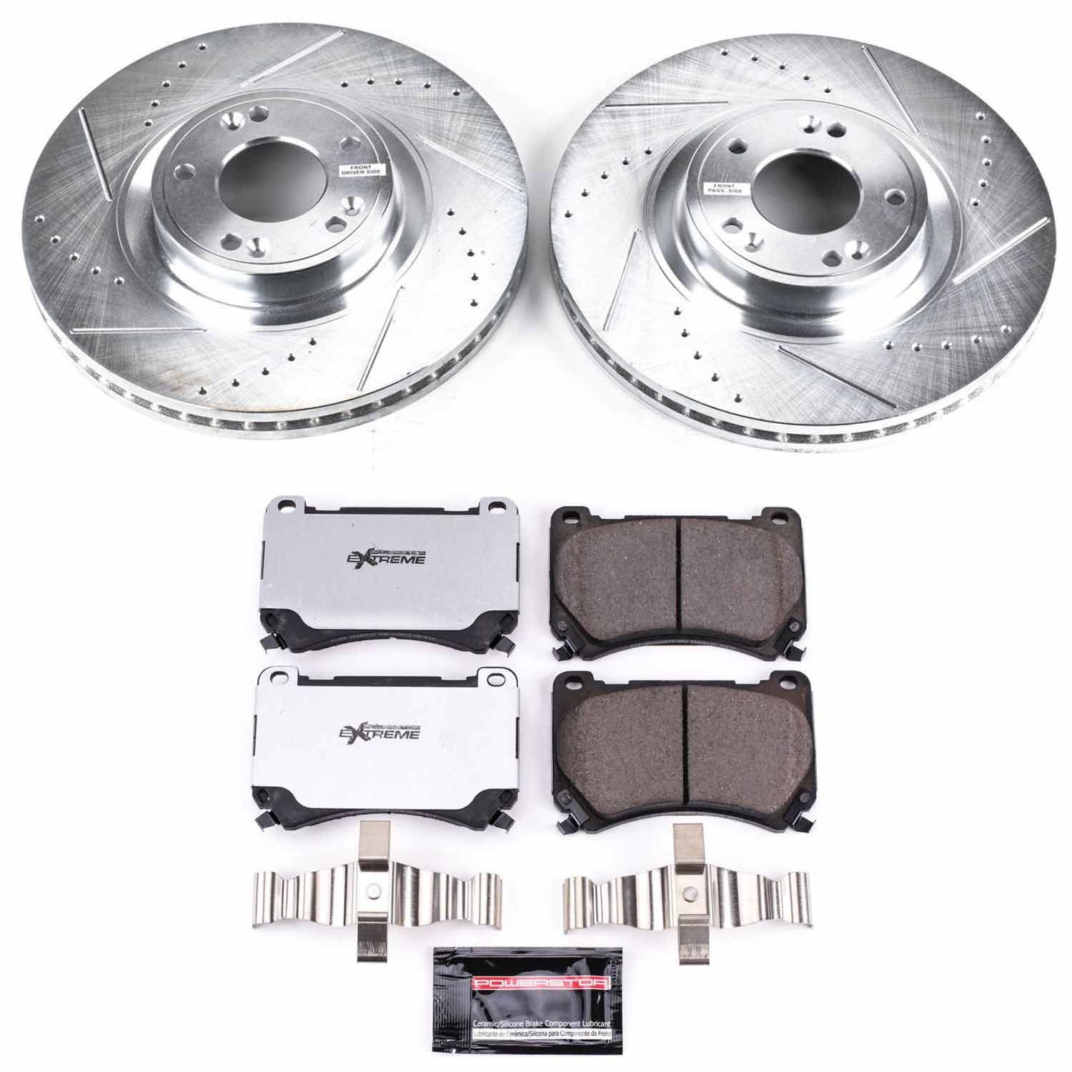 Power Stop - K5843-26 - Front - Disc Brake Pad and Rotor Kit