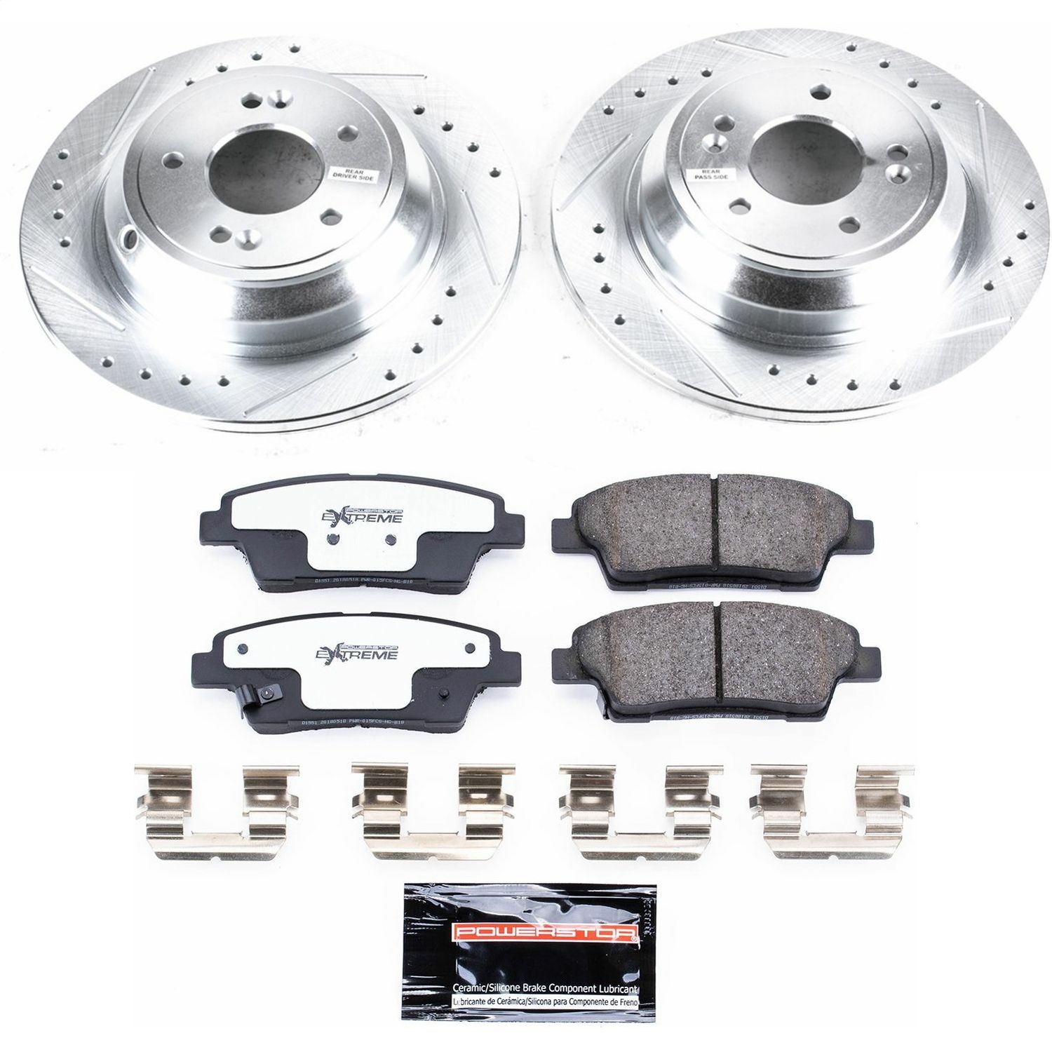 Power Stop - K5848-26 - Rear - Disc Brake Pad and Rotor Kit