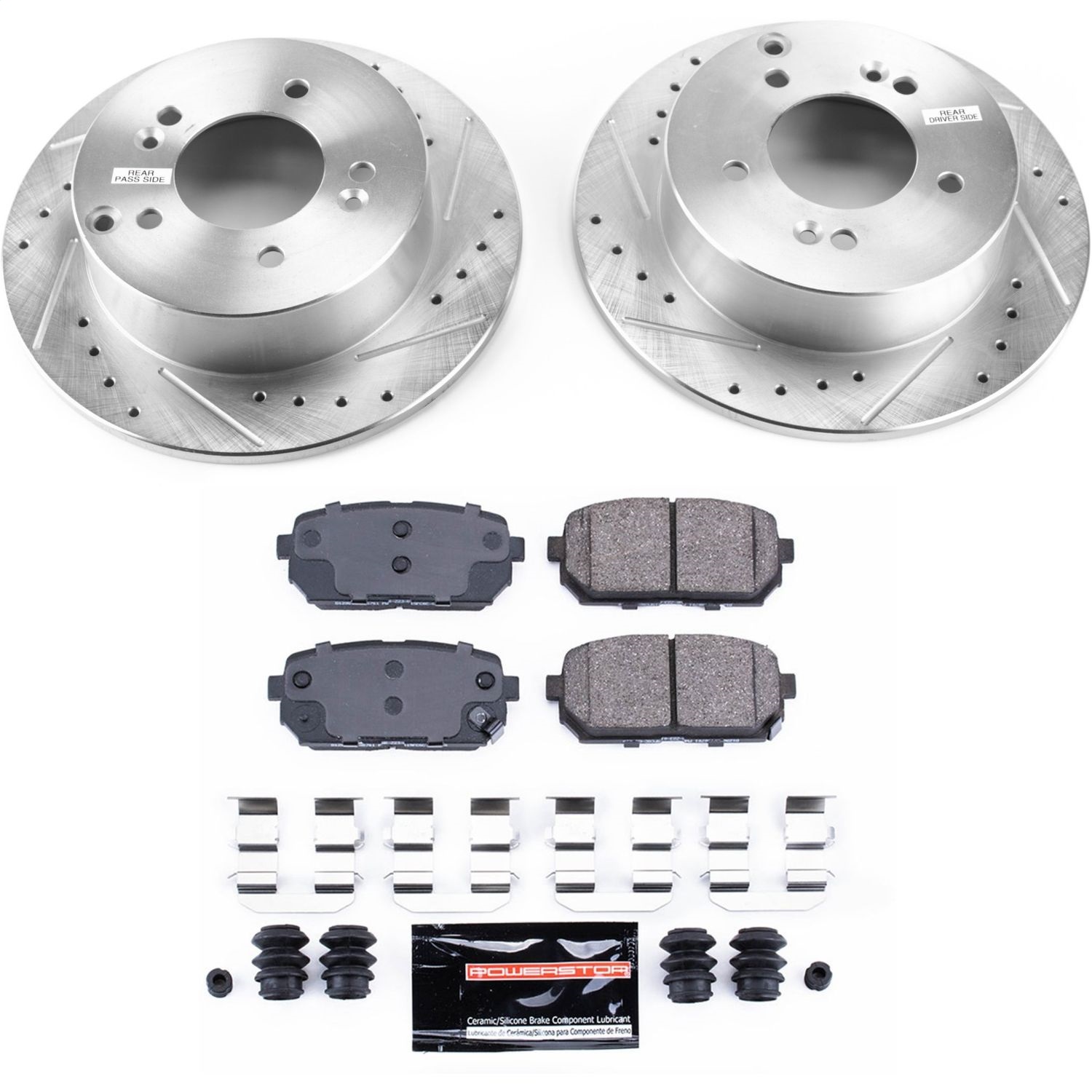 Power Stop - K5853 - Rear - Disc Brake Pad and Rotor Kit