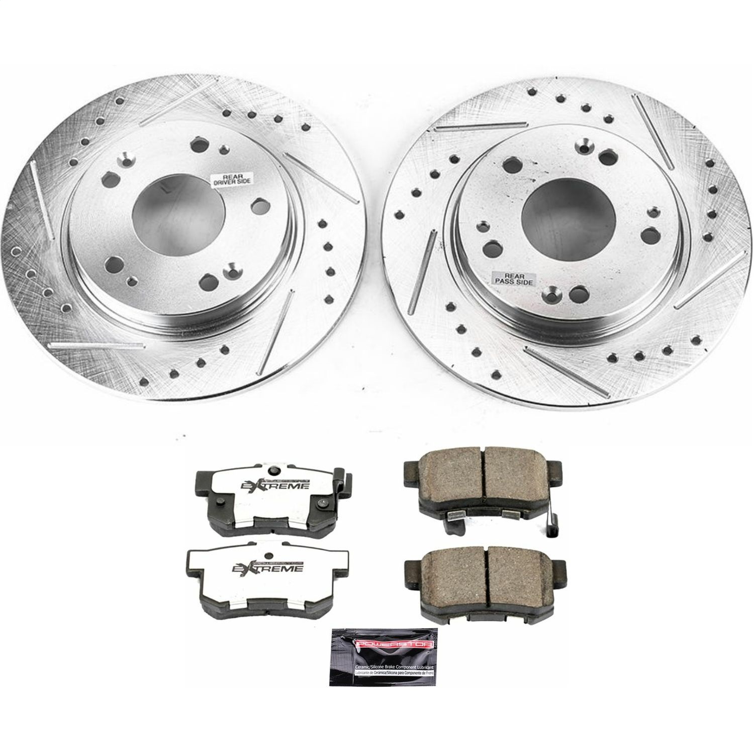 Power Stop - K5860-26 - Rear - Disc Brake Pad and Rotor Kit