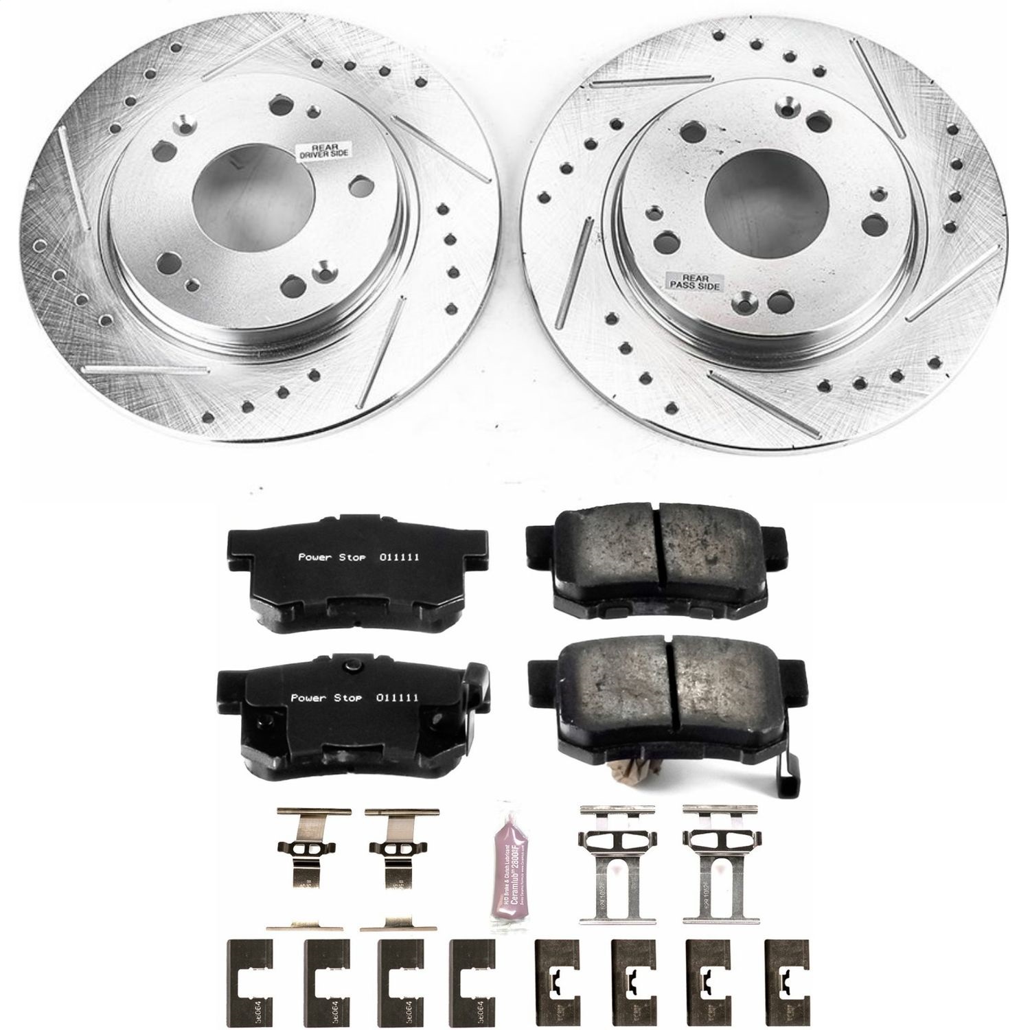 Power Stop - K5860 - Rear - Disc Brake Pad and Rotor Kit