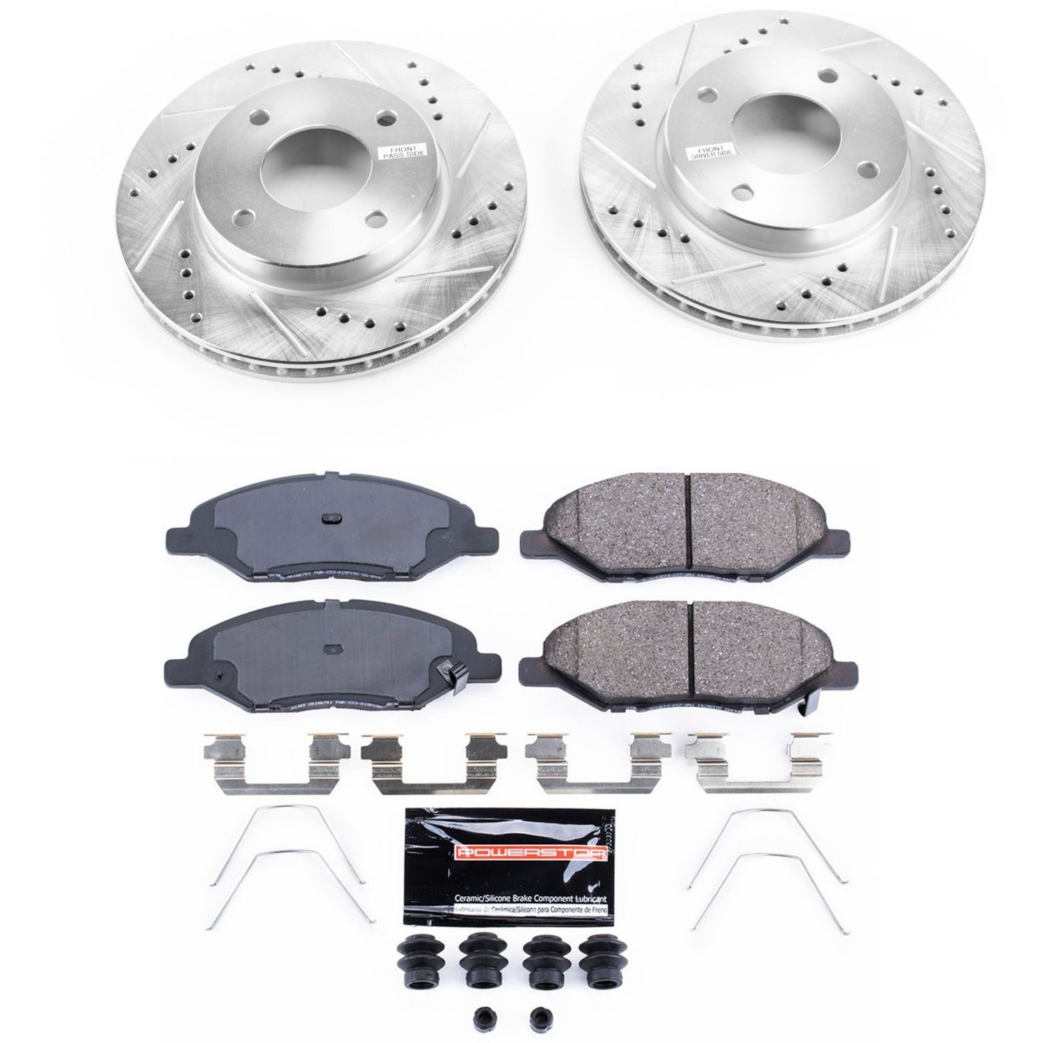 Power Stop - K5862 - Front - Disc Brake Pad and Rotor Kit