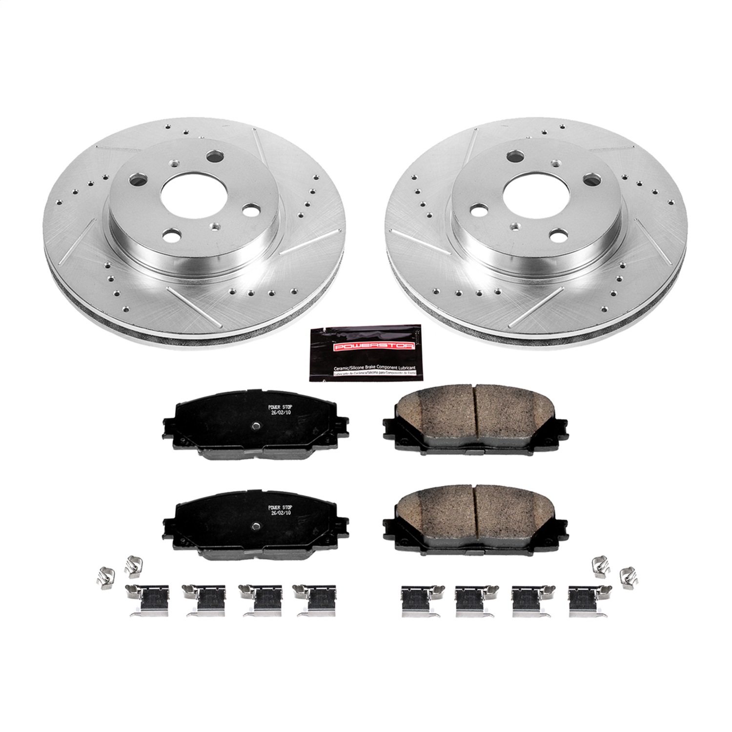 Power Stop - K5863 - Front - Disc Brake Pad and Rotor Kit