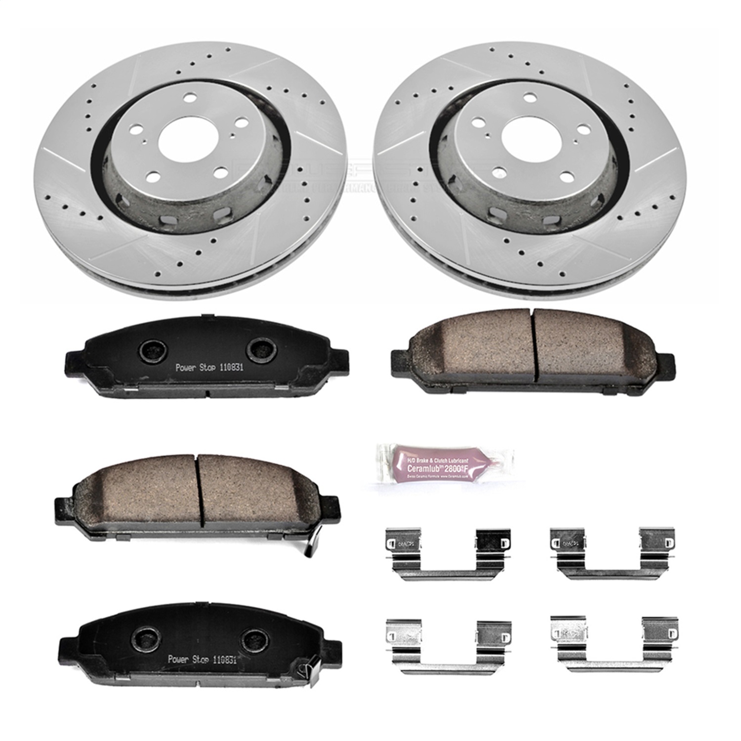 Power Stop - K5865 - Front - Disc Brake Pad and Rotor Kit