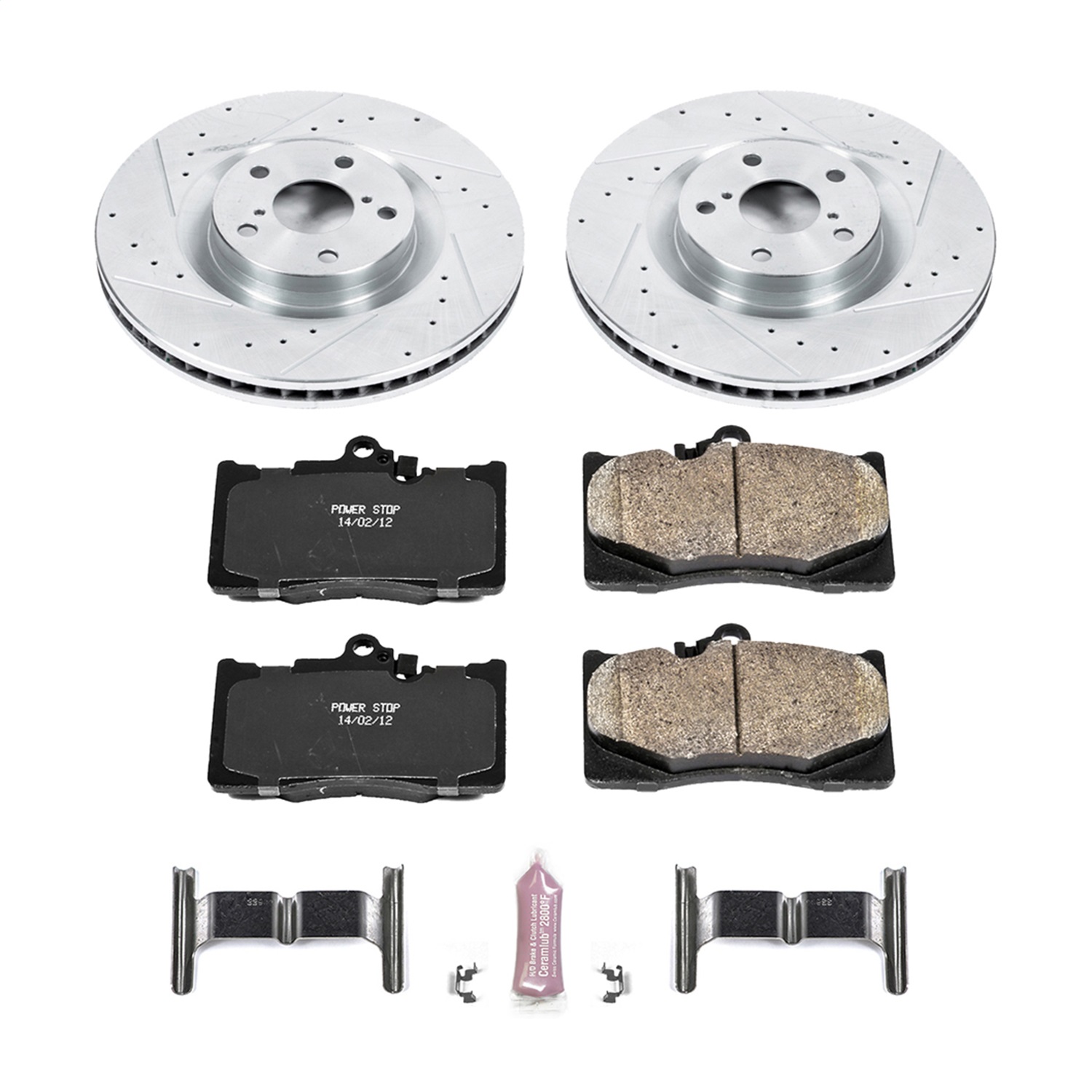 Power Stop - K5868 - Front - Disc Brake Pad and Rotor Kit