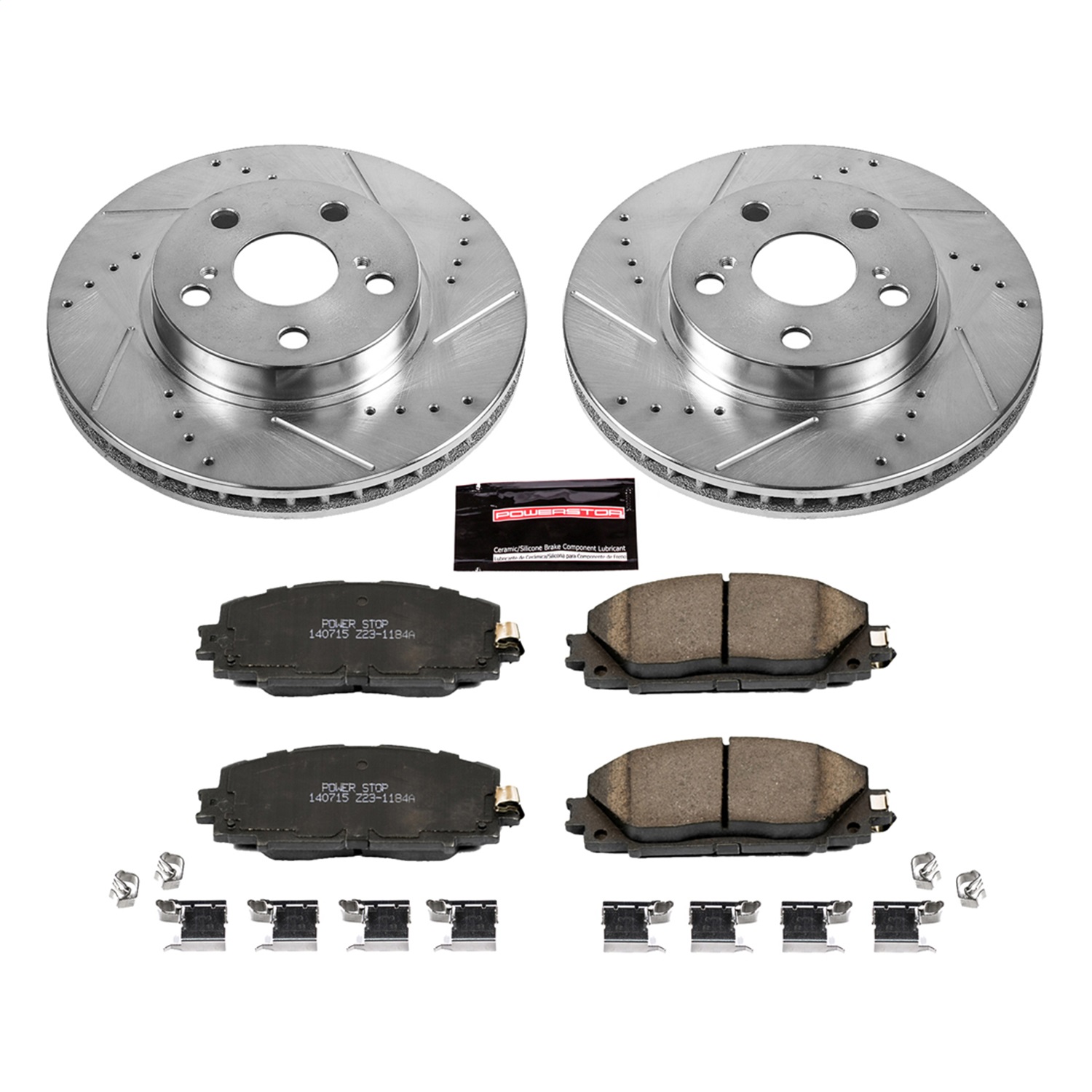 Power Stop - K5870 - Front - Disc Brake Pad and Rotor Kit