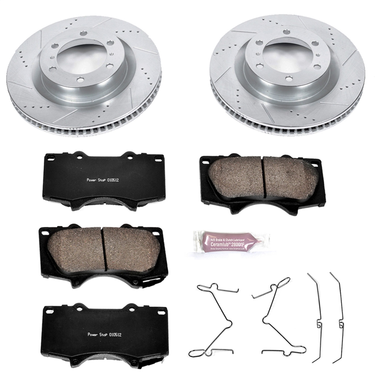 Power Stop - K5873 - Front - Disc Brake Pad and Rotor Kit