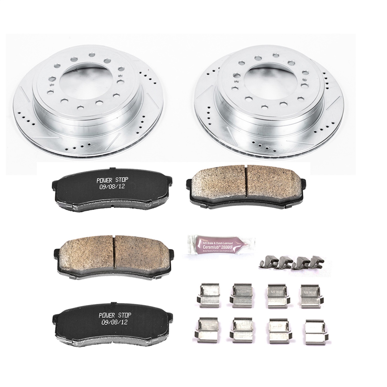 Power Stop - K5875 - Rear - Disc Brake Pad and Rotor Kit