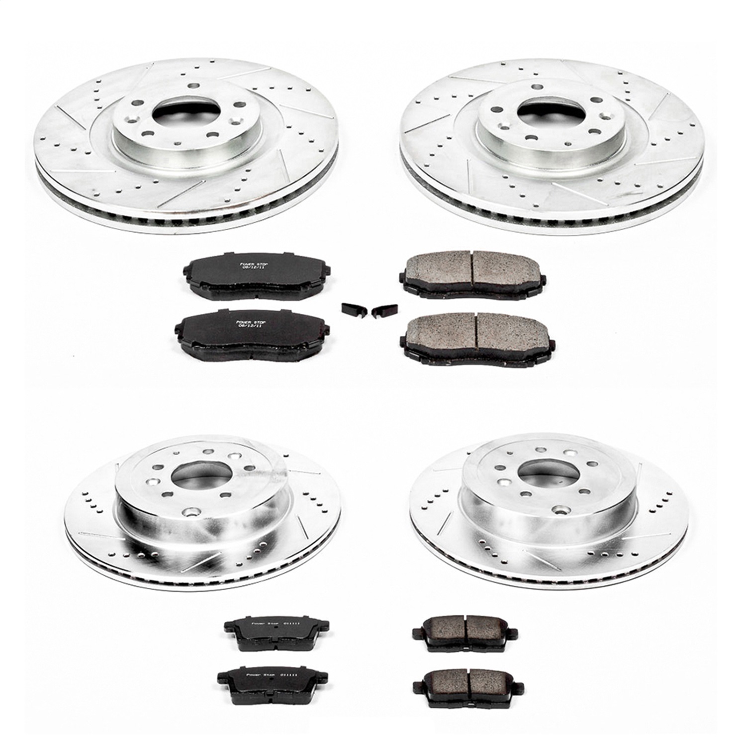 Power Stop - K5879 - Front and Rear - Disc Brake Pad and Rotor Kit